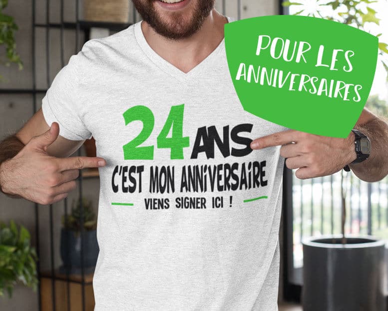 Collection t-shirts anniversaire