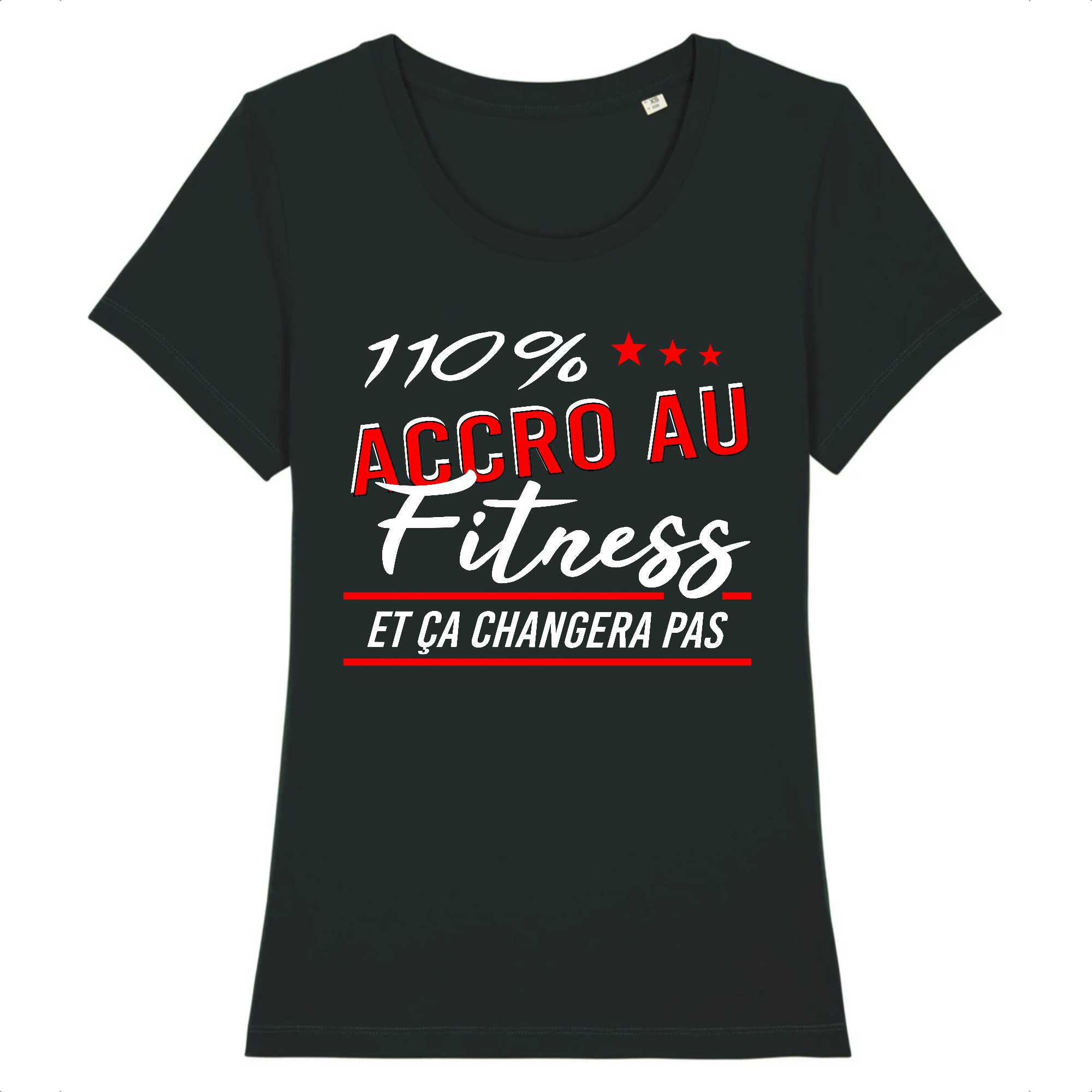 T-shirt Femme Accro au fitness