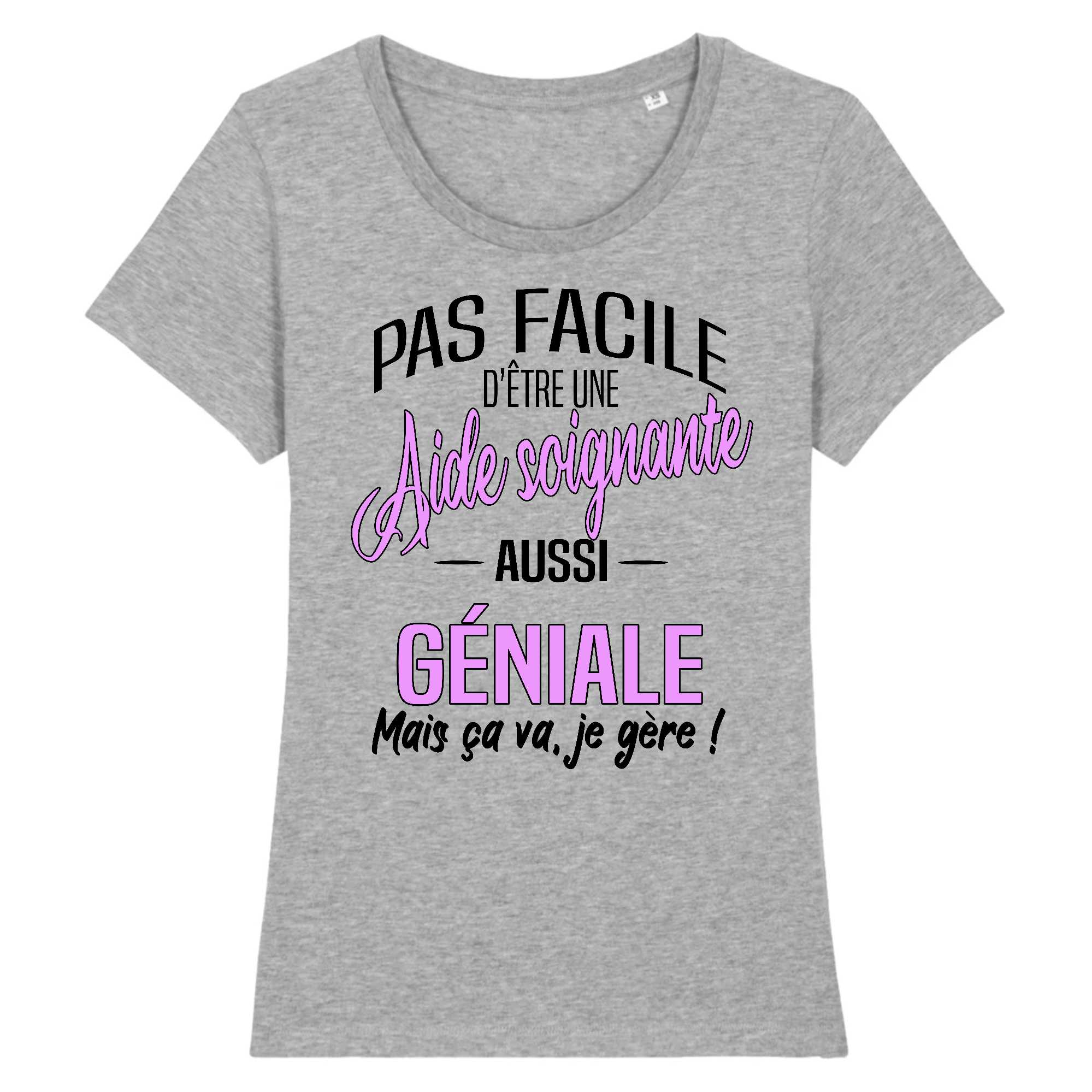 T-shirt Femme Aide soignante géniale 2
