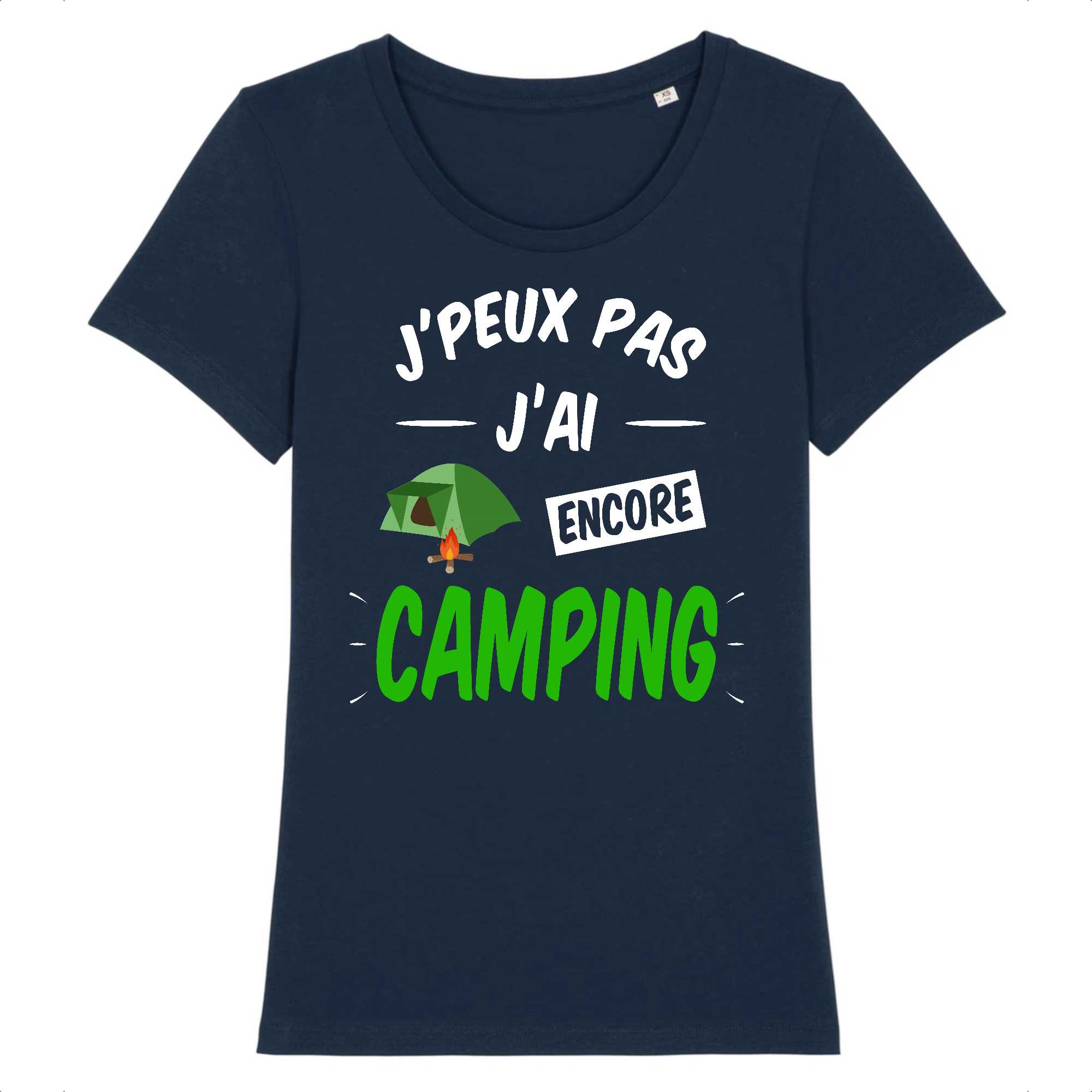 T-shirt Femme J'peux pas j'ai encore camping