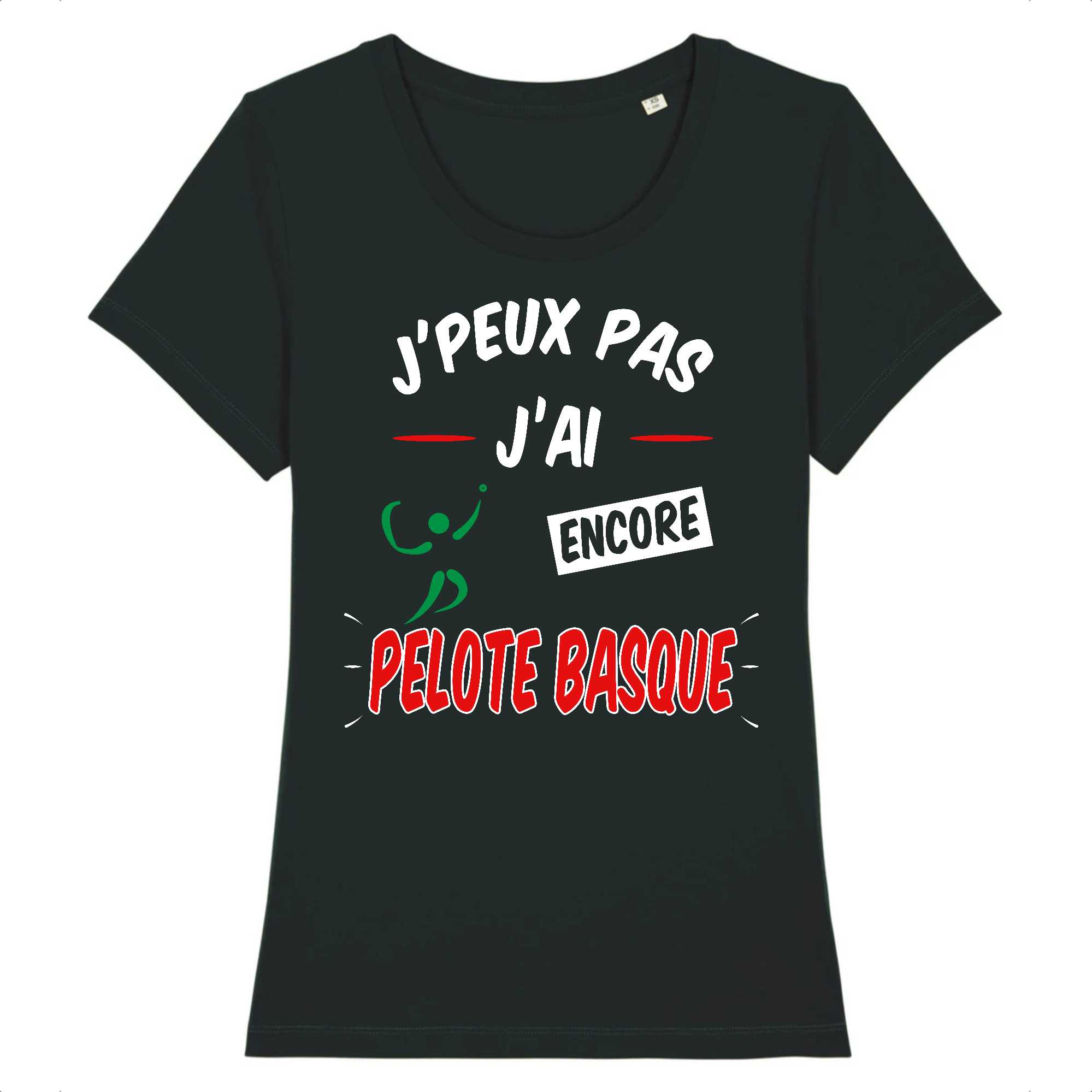 t-shirt Femme J'peux pas j'ai encore pelote basque