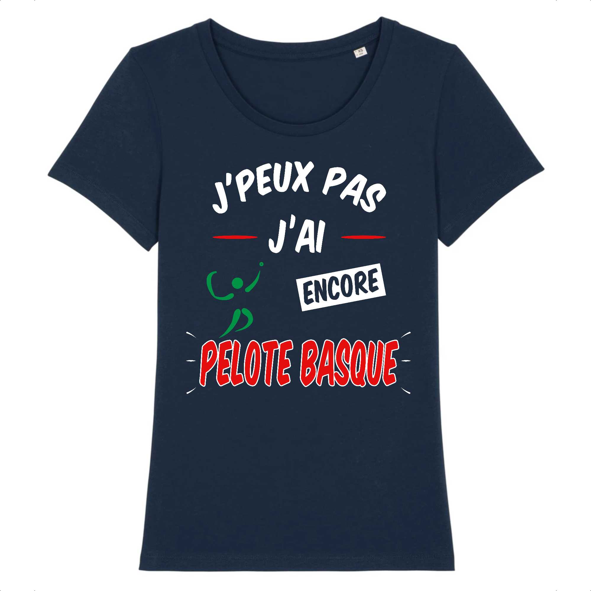 t-shirt Femme J'peux pas j'ai encore pelote basque