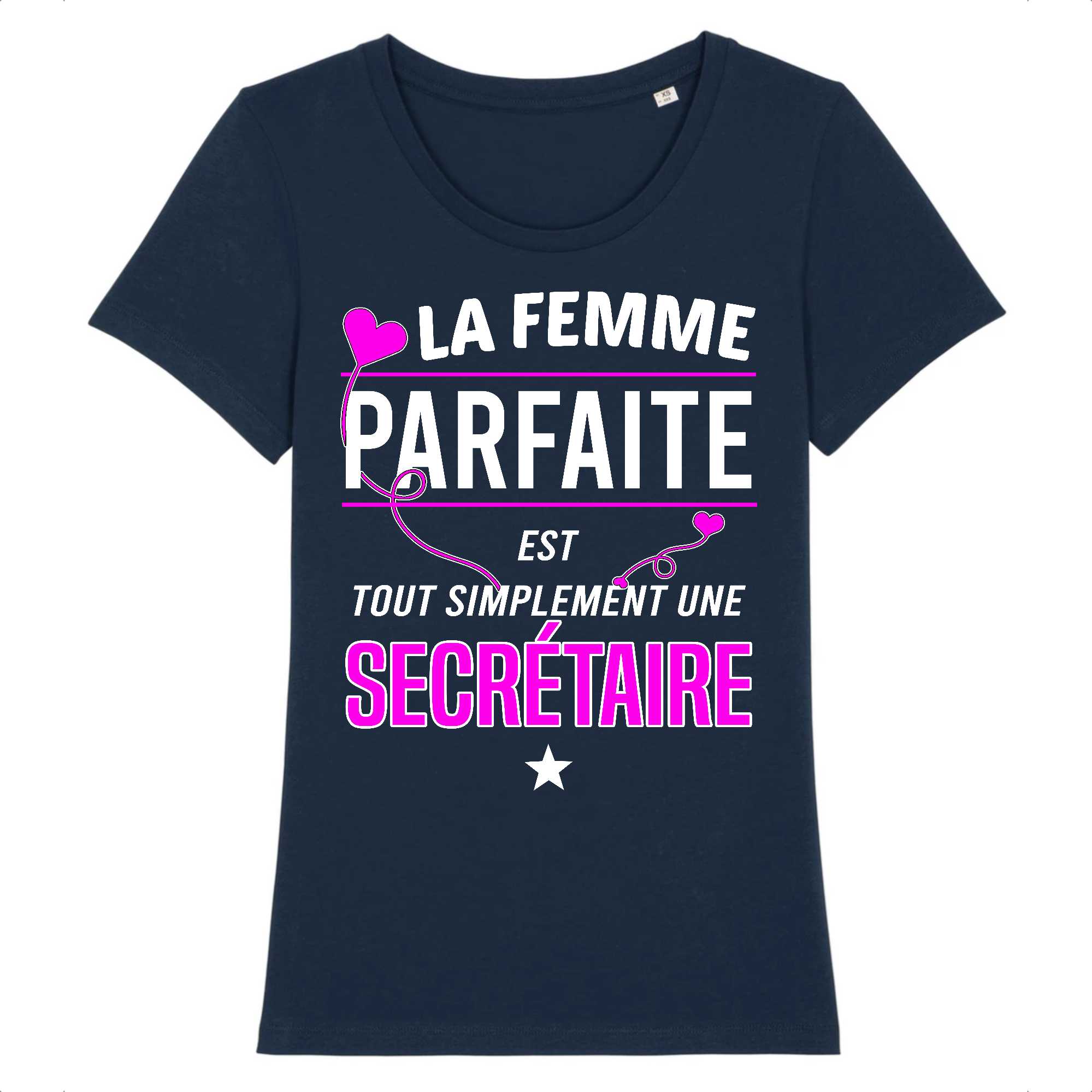 T-shirt Femme La femme parfaite est secrétaire
