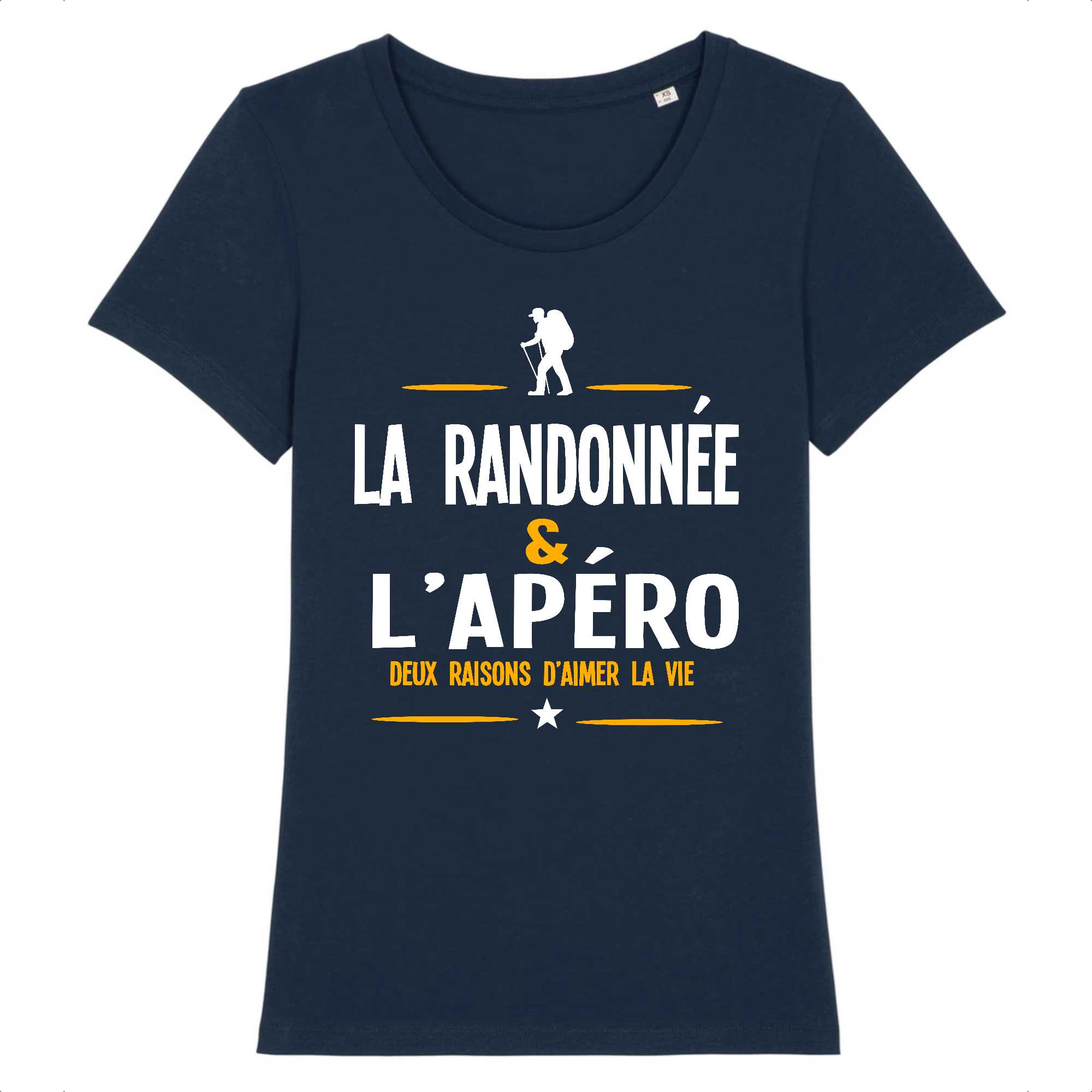 T-shirt Femme La randonnée et l'apéro