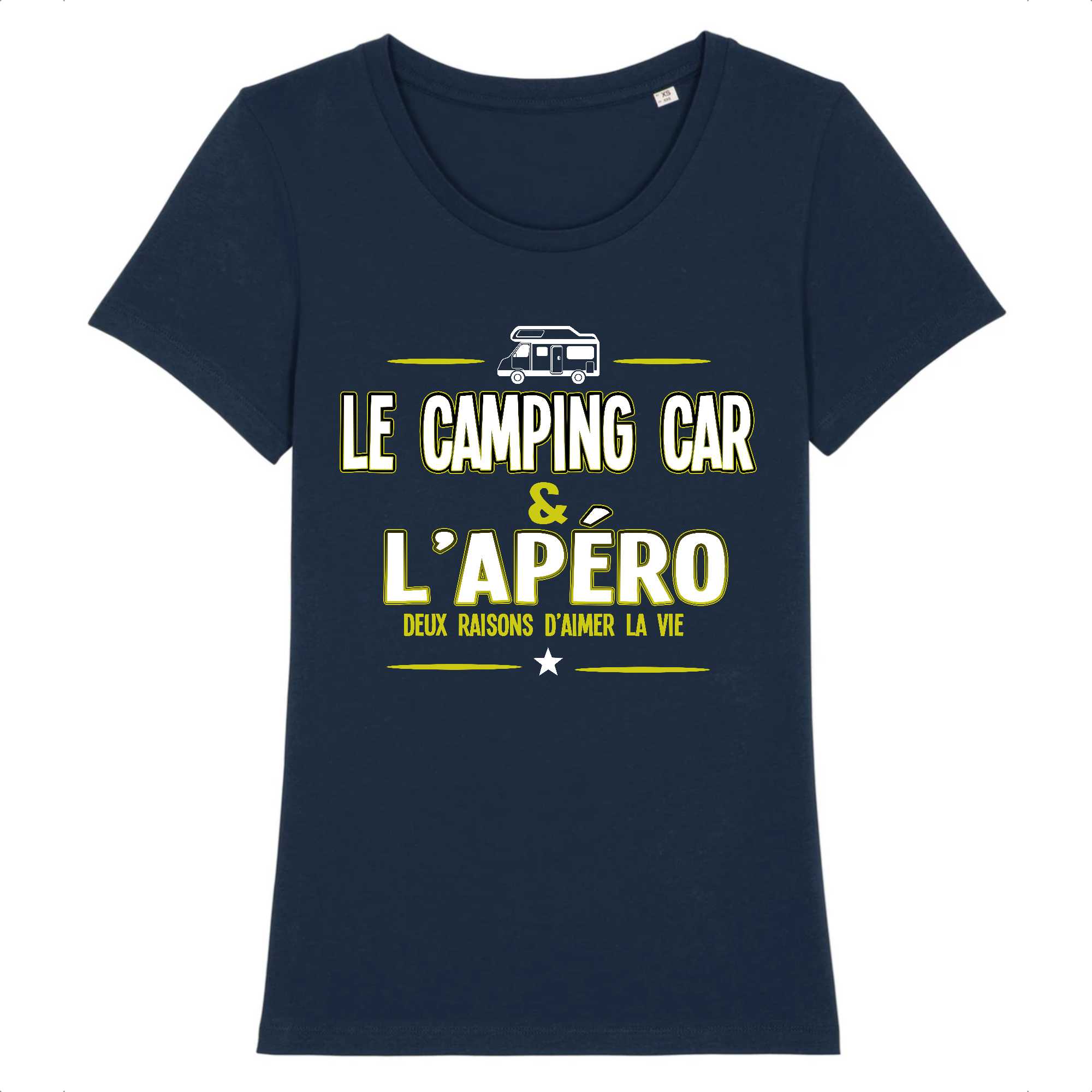 T-shirt Femme Le camping car et l'apéro