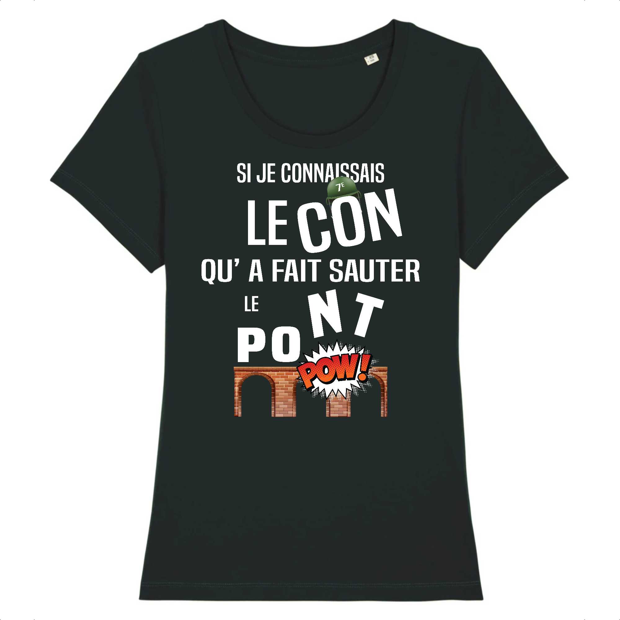 T-shirt Femme Qui a fait sauter le pont