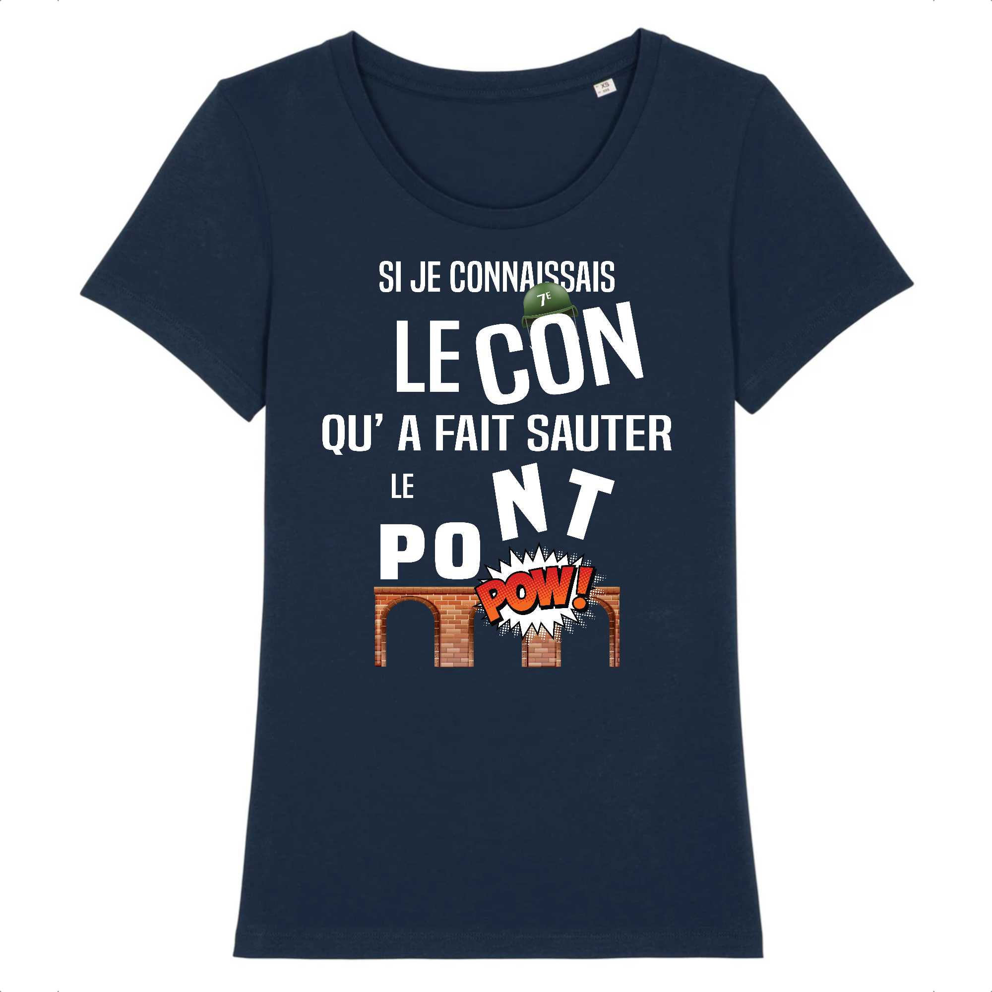 T-shirt Femme Qui a fait sauter le pont