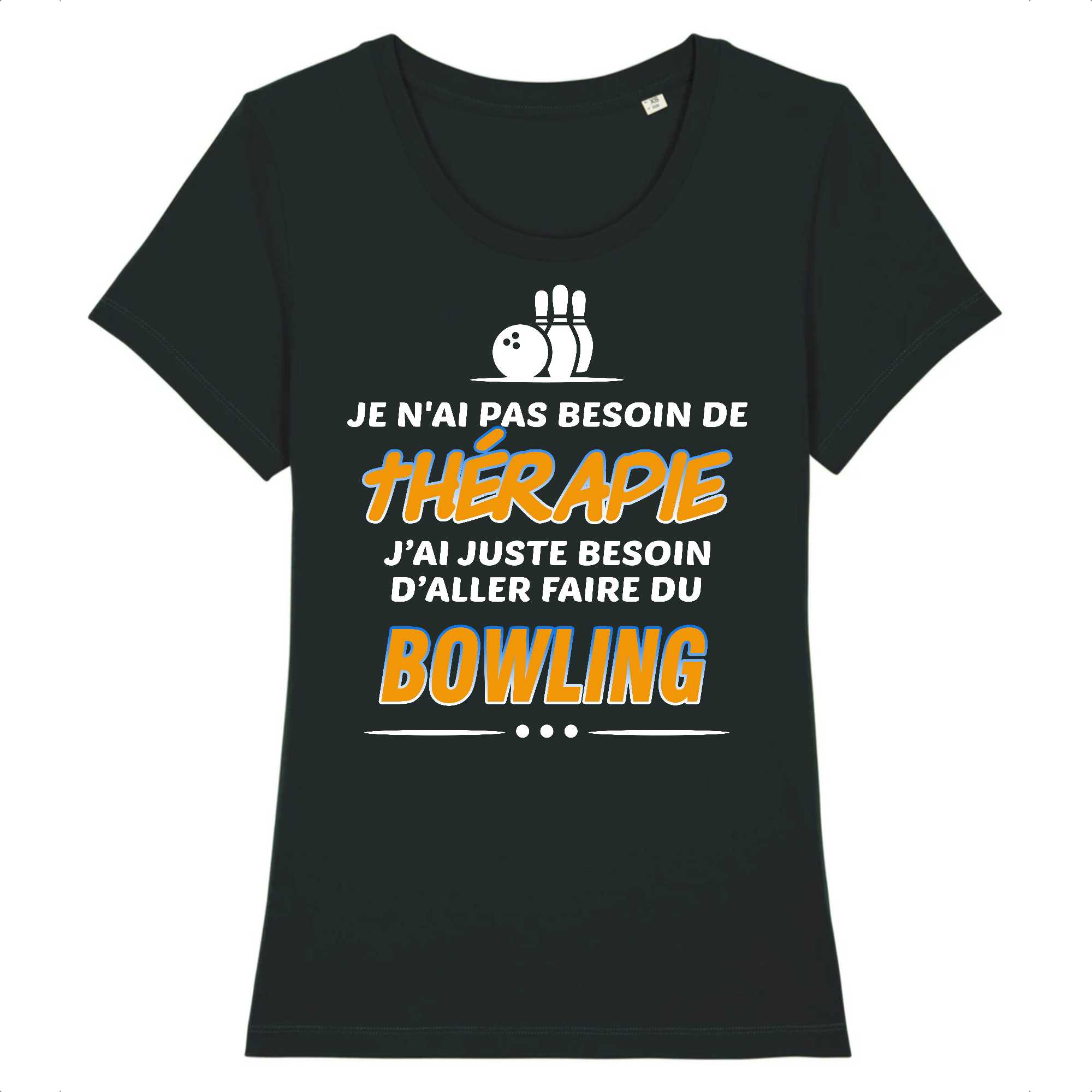 T-shirt Femme Thérapie et bowling