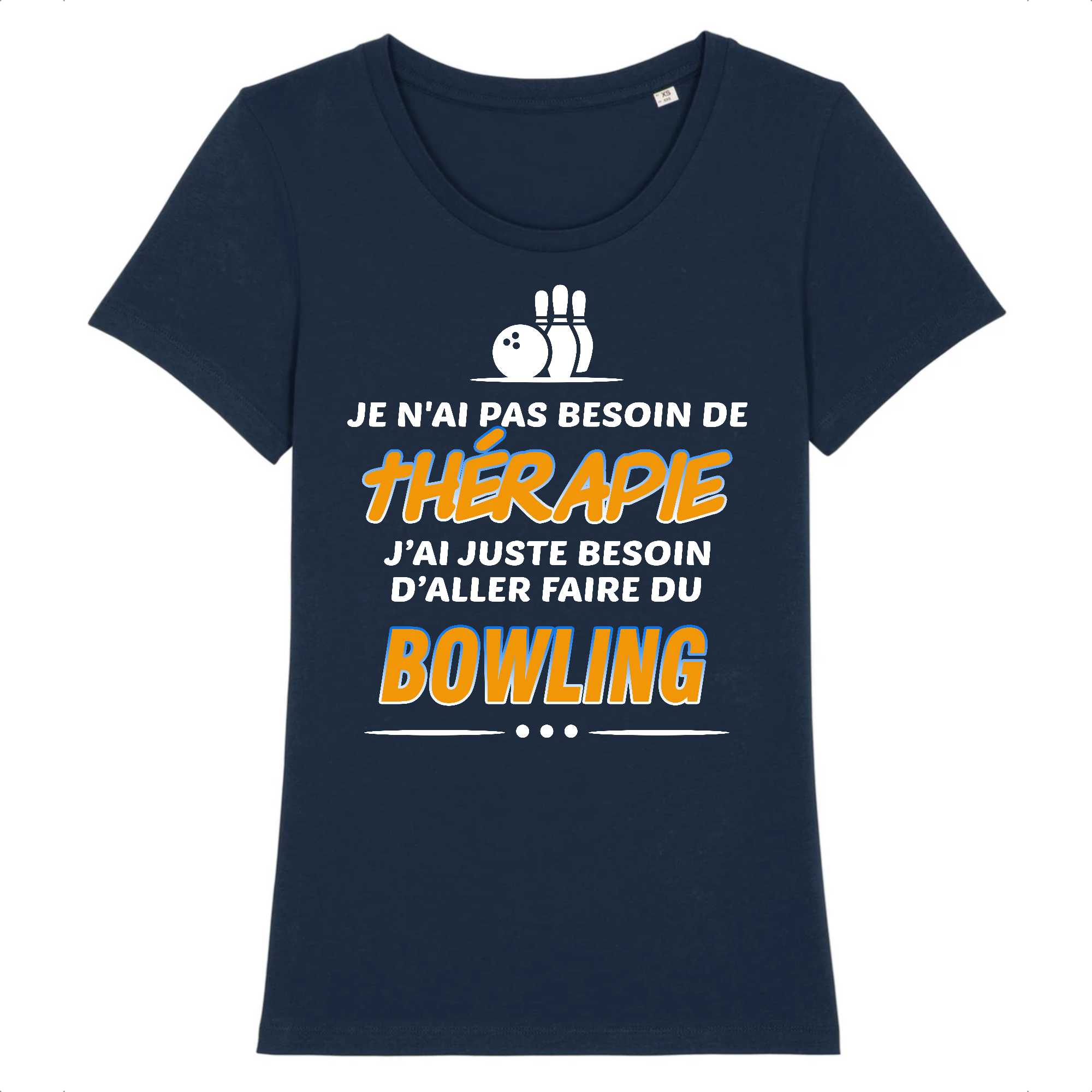 T-shirt Femme Thérapie et bowling