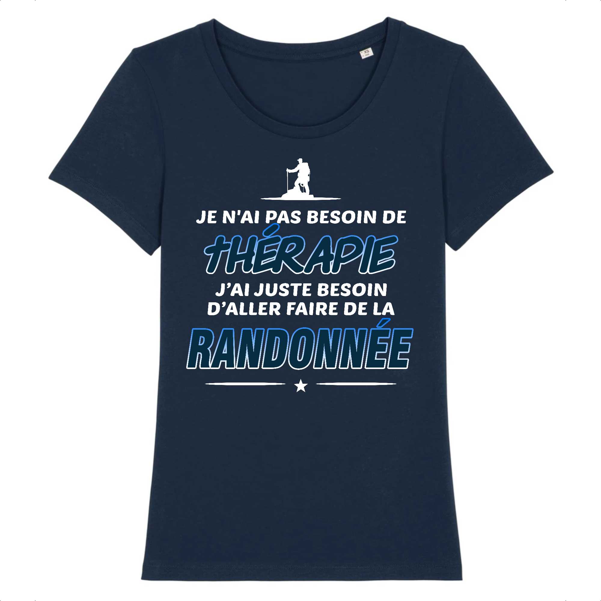 T-shirt Femme Thérapie et Randonnée