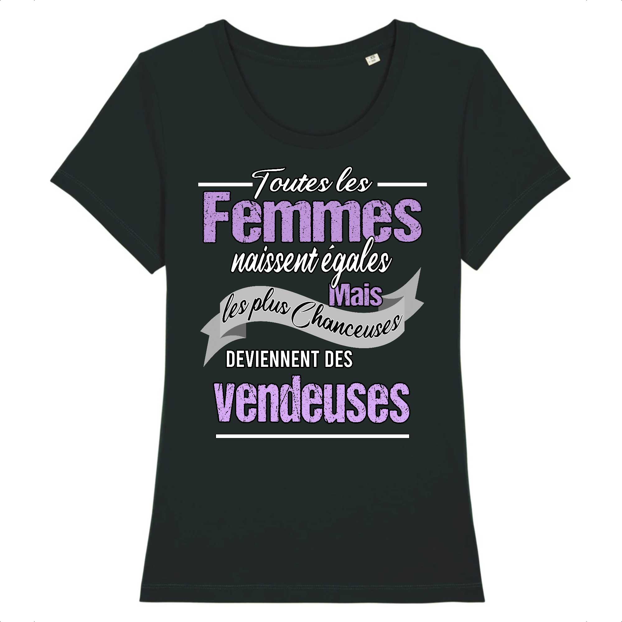 T-shirt Femme Toutes les femmes sont des vendeuses