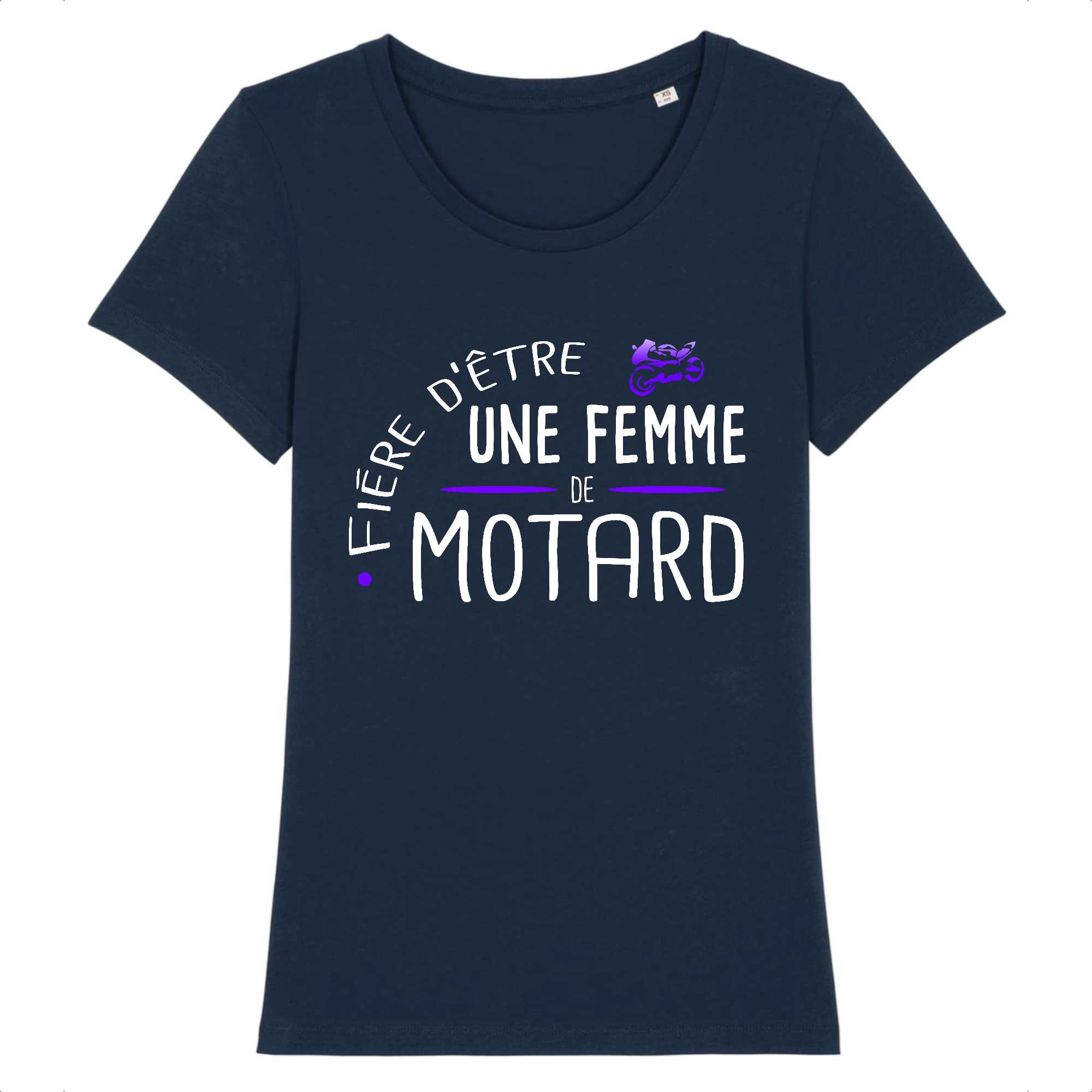 T-shirt Femme Une femme de motard