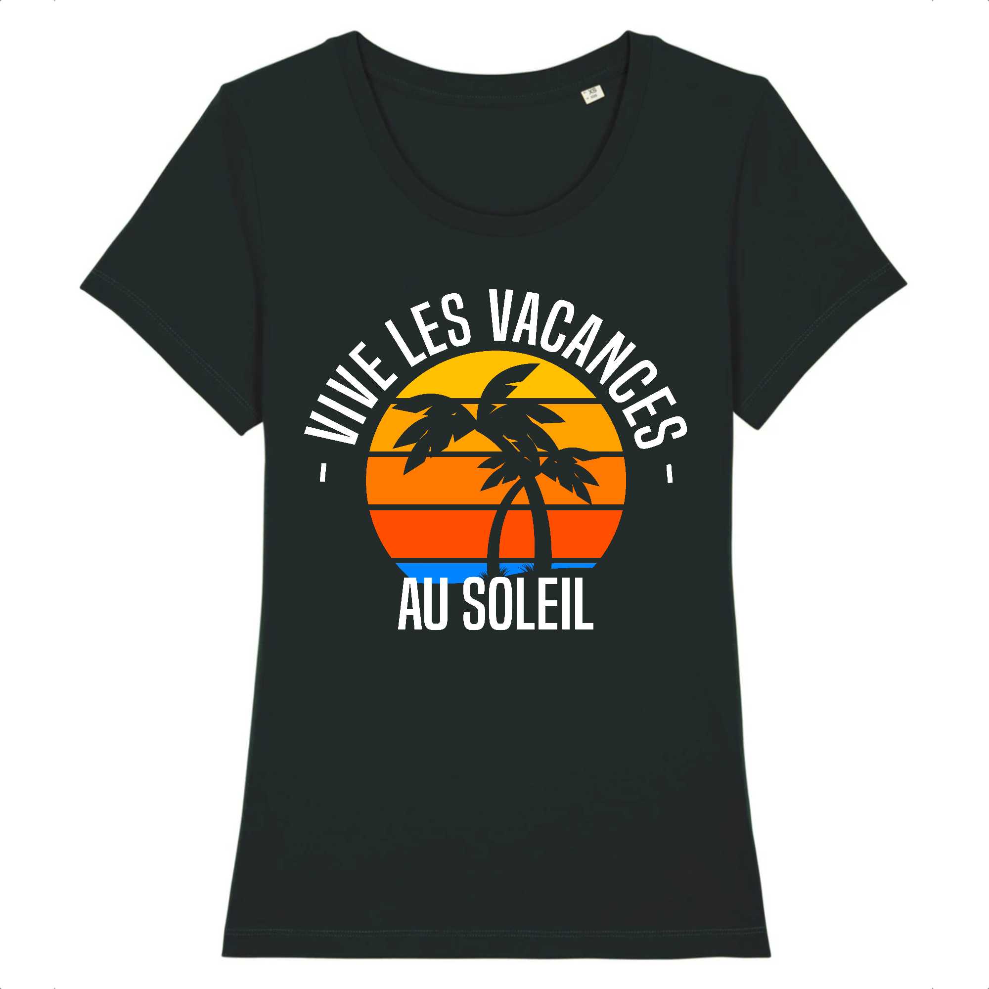 T-shirt Femme Vive les vacances au soleil