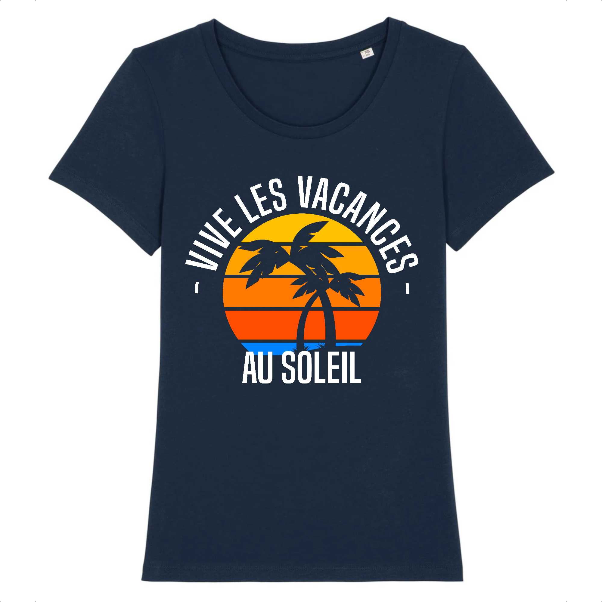 T-shirt Femme Vive les vacances au soleil
