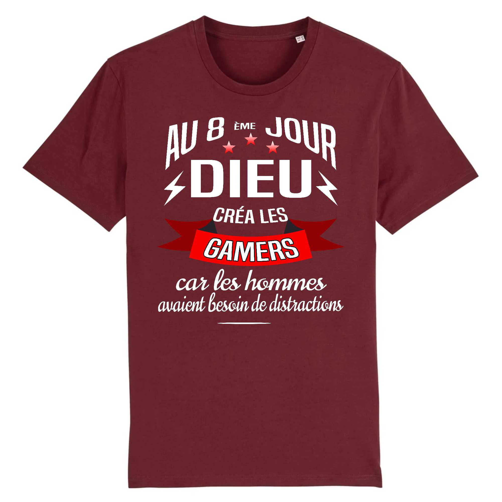 T-shirt Homme Dieu créa les gamers