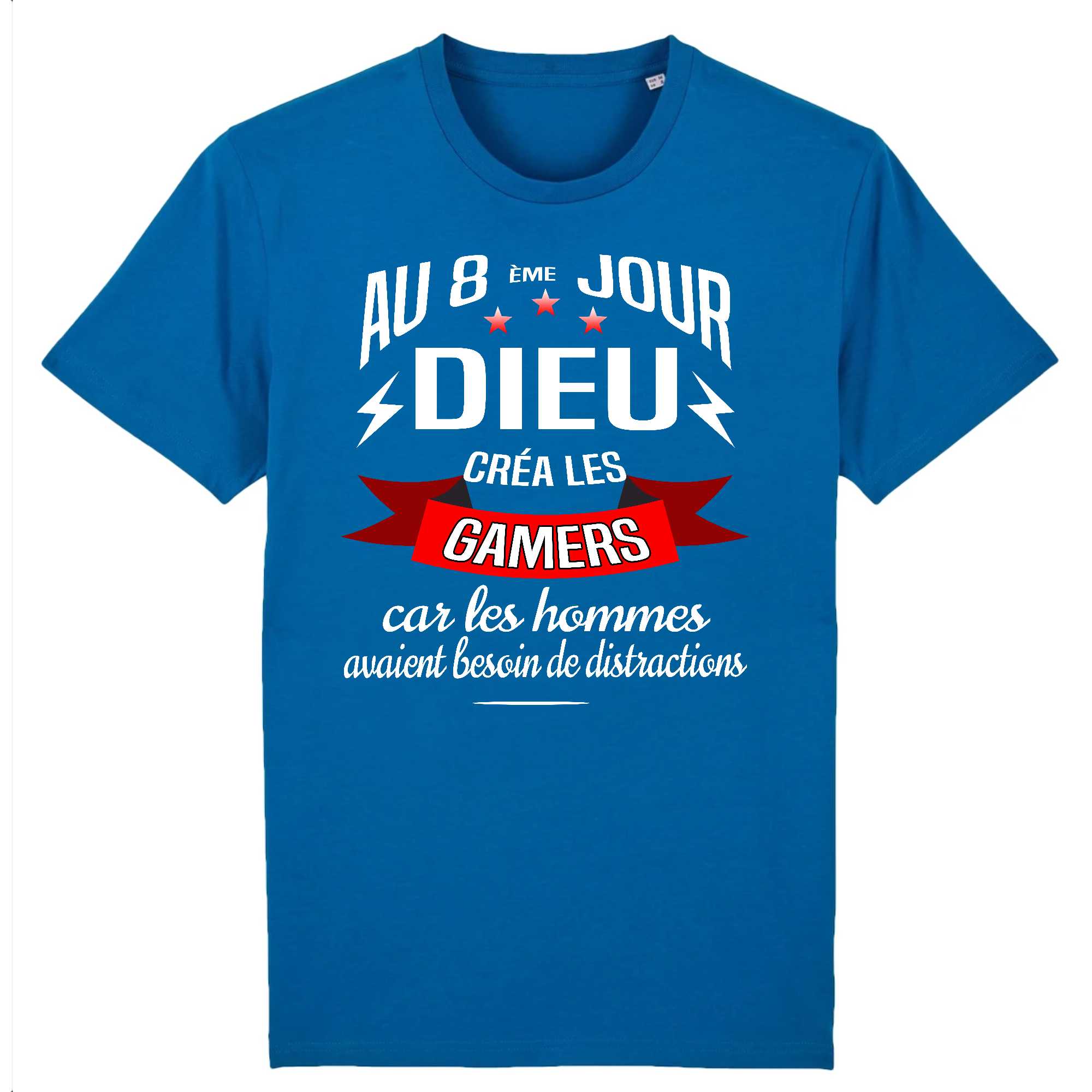 T-shirt Homme Dieu créa les gamers