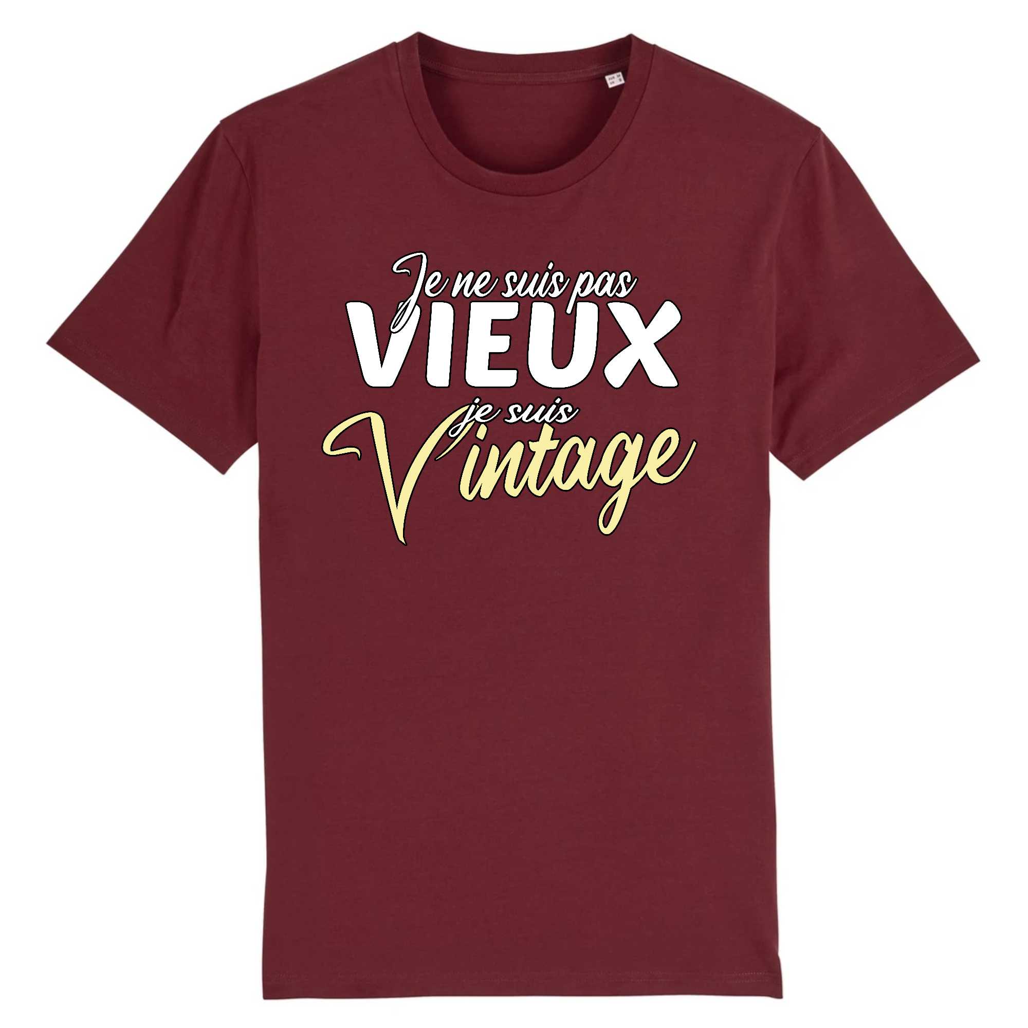 T-shirt Homme Je ne suis pas vieux je suis vintage