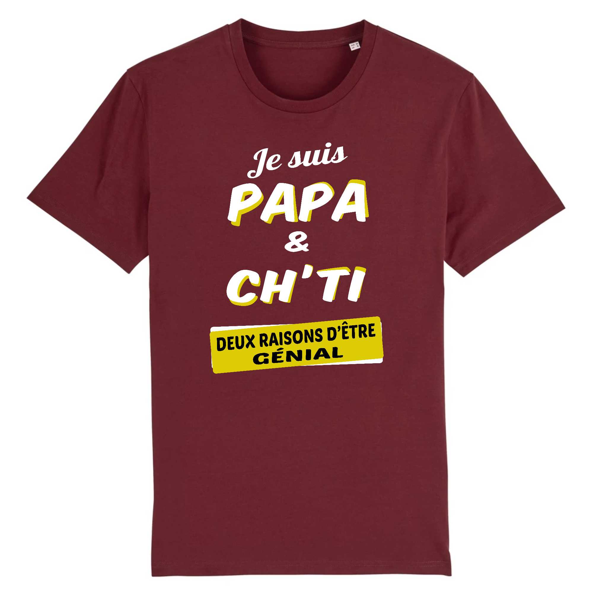 T-shirt Homme Je suis papa et ch`ti