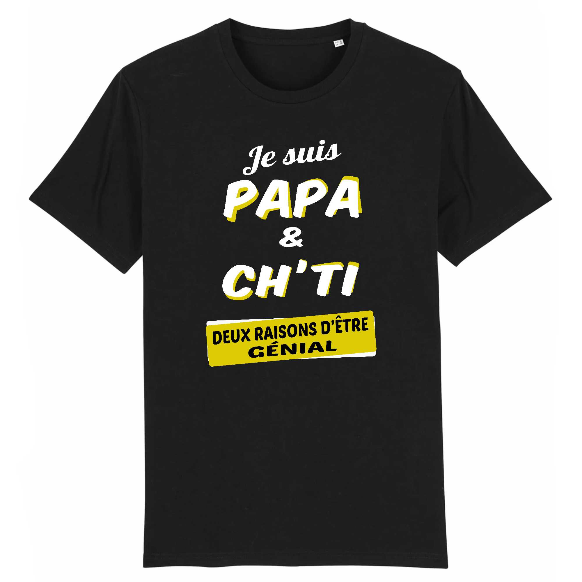T-shirt Homme Je suis papa et ch`ti