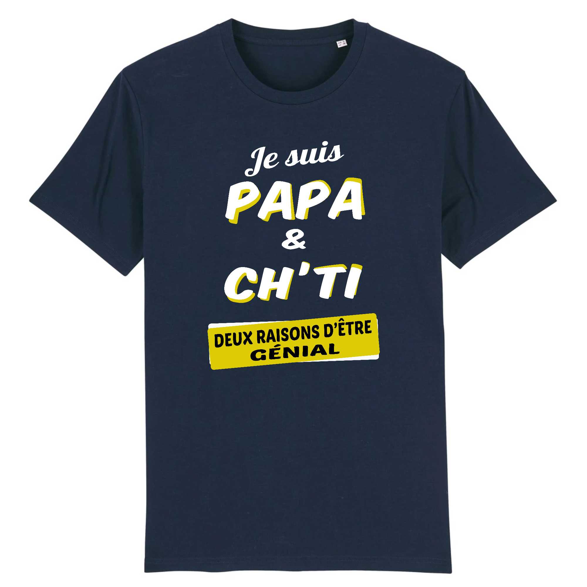 T-shirt Homme Je suis papa et ch`ti