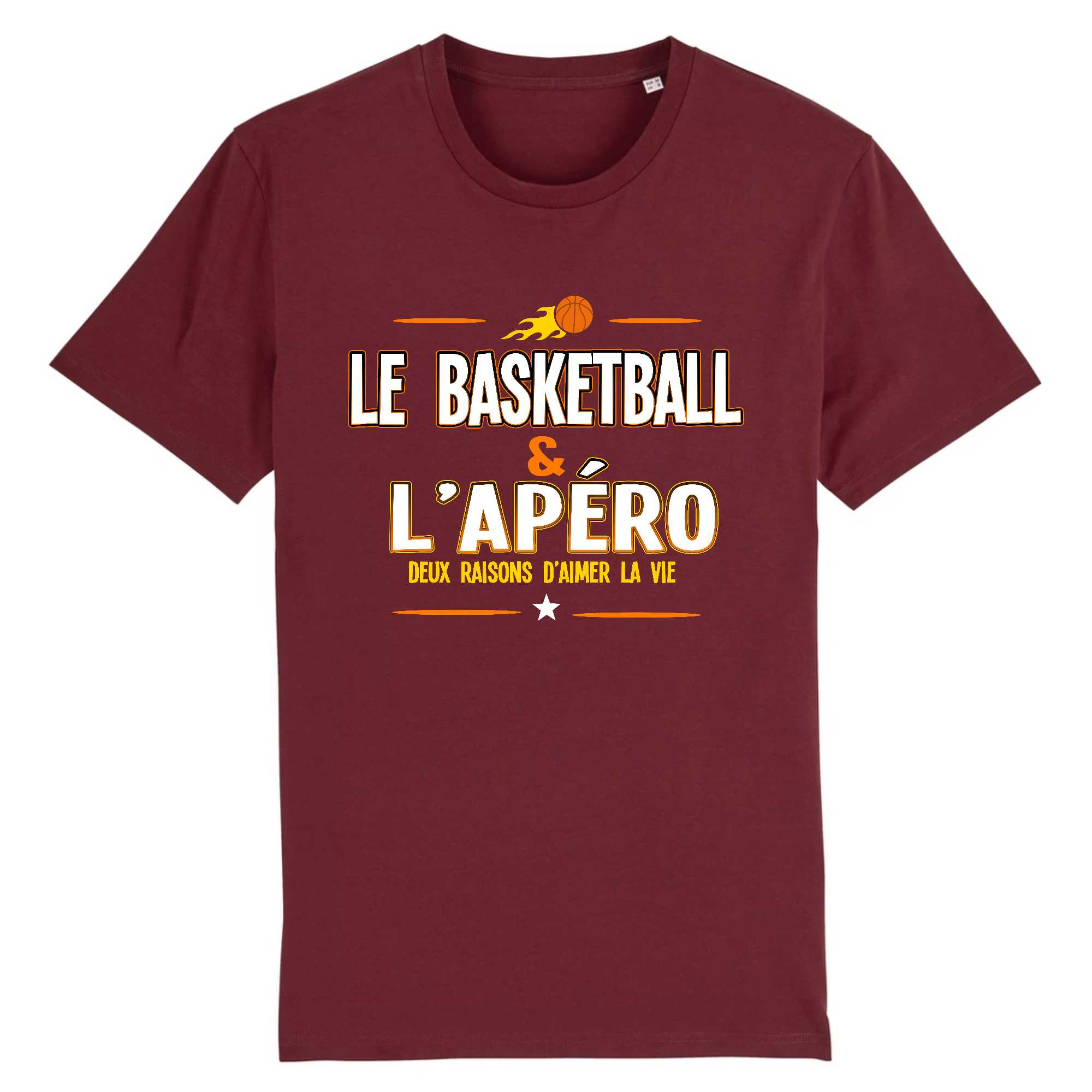T-shirt Homme Le basketball et l'apéro
