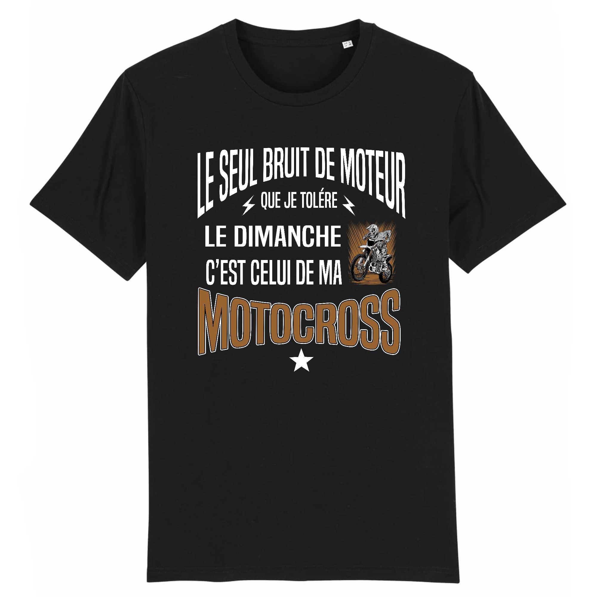 T-shirt Homme Le bruit de ma motocross