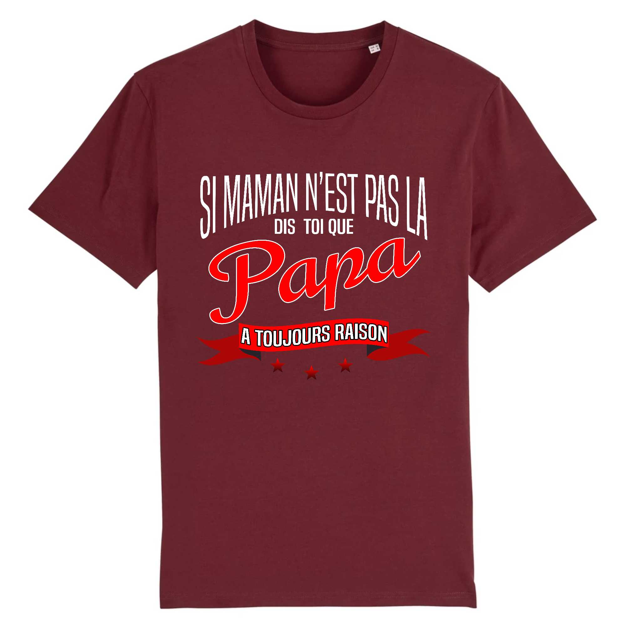 T-shirt Homme Papa a toujours raison