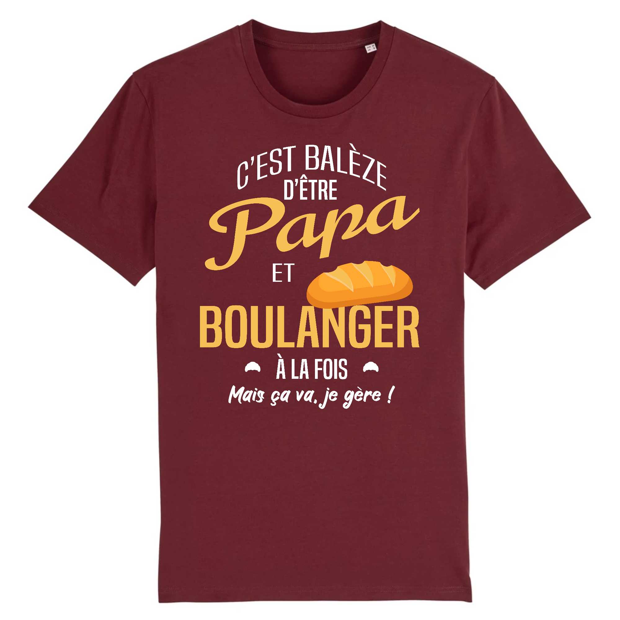 T-shirt Homme Papa et boulanger