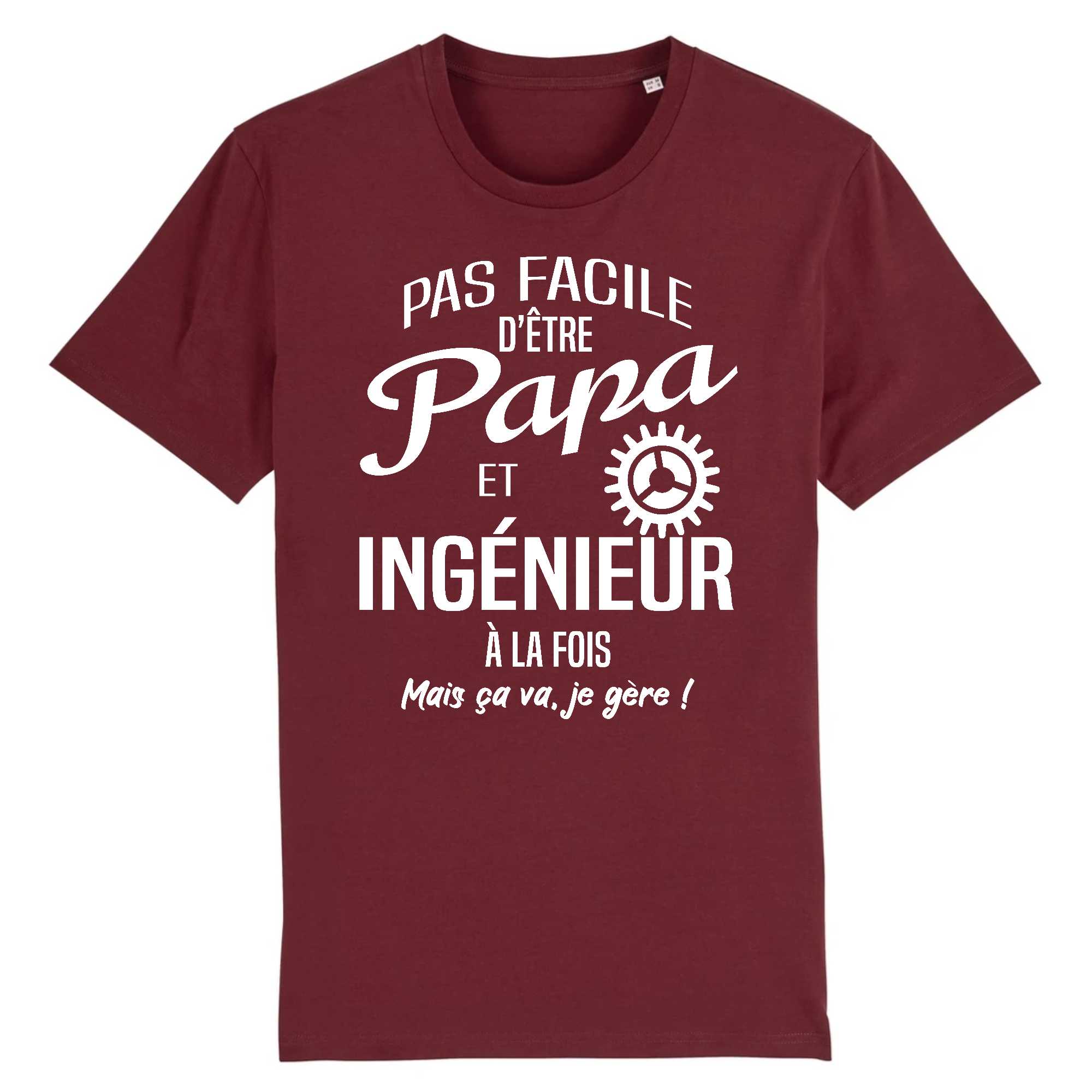 T-shirt Homme Papa et ingénieur