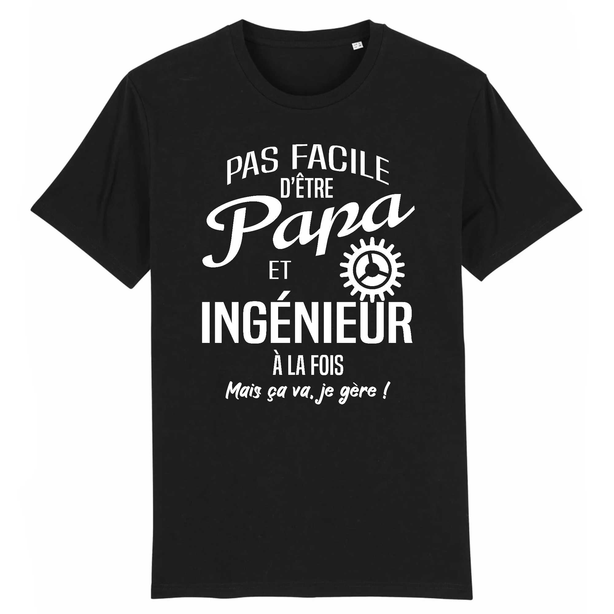 T-shirt Homme Papa et ingénieur