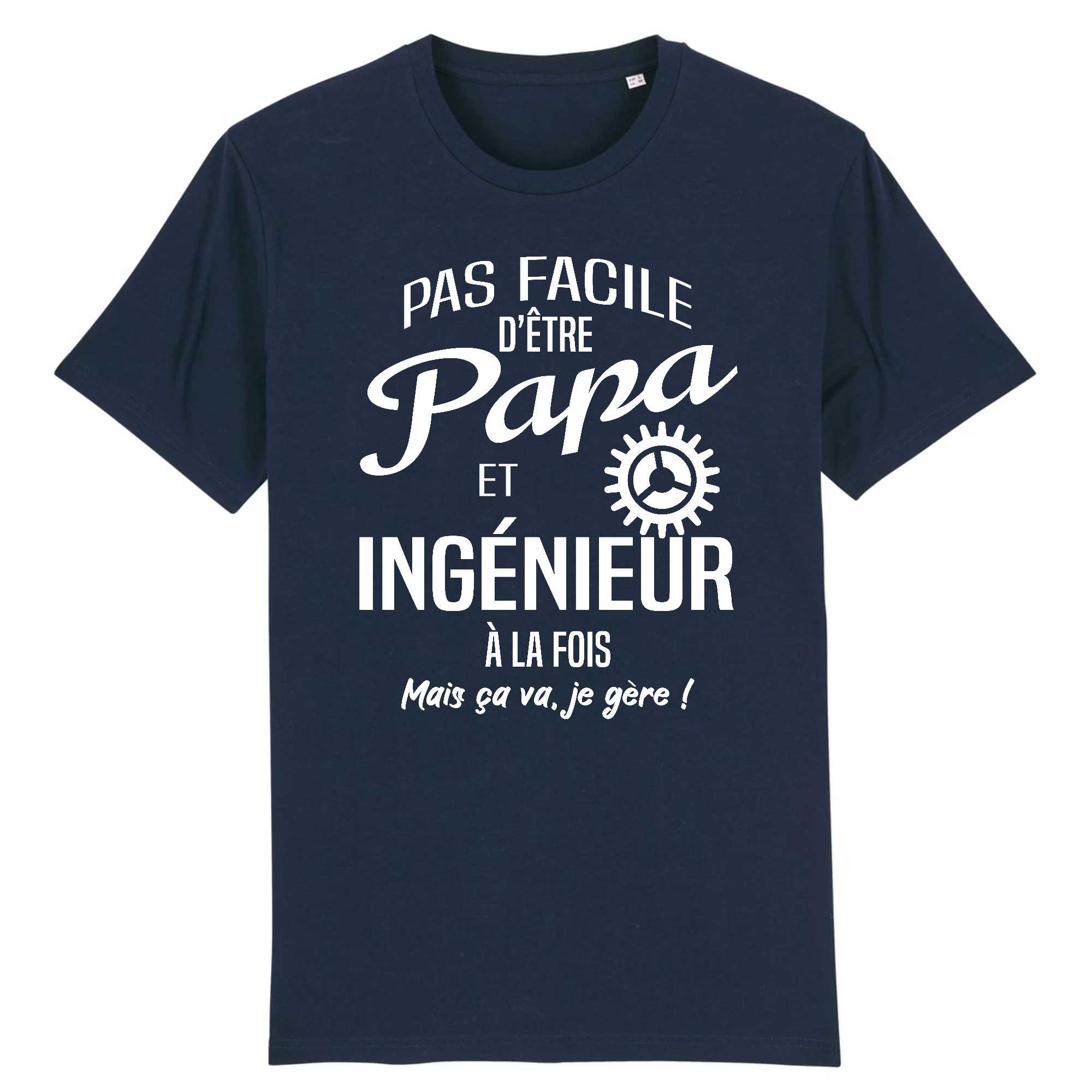 T-shirt Homme Papa et ingénieur