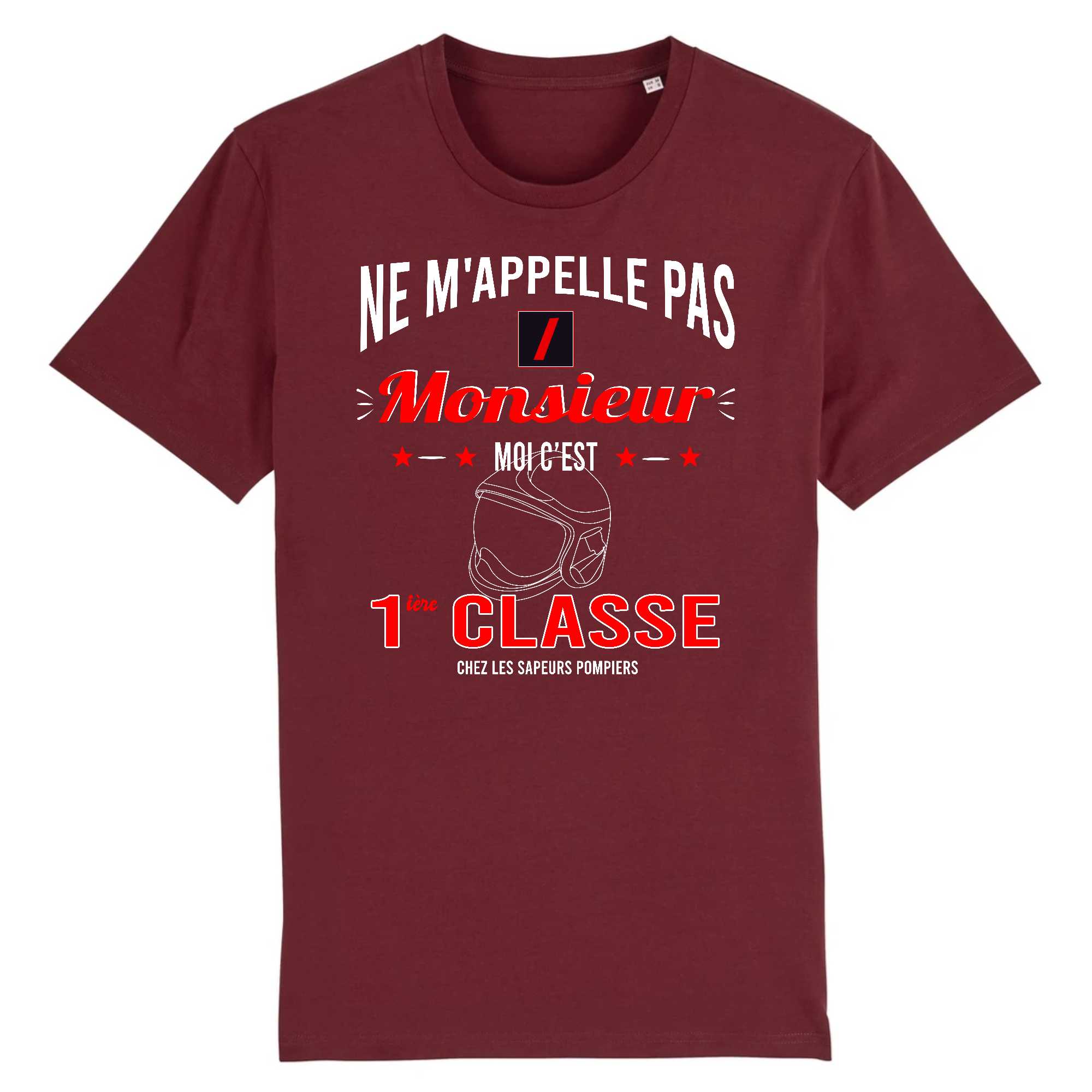 T-shirt Homme Pompier 1 ère classe
