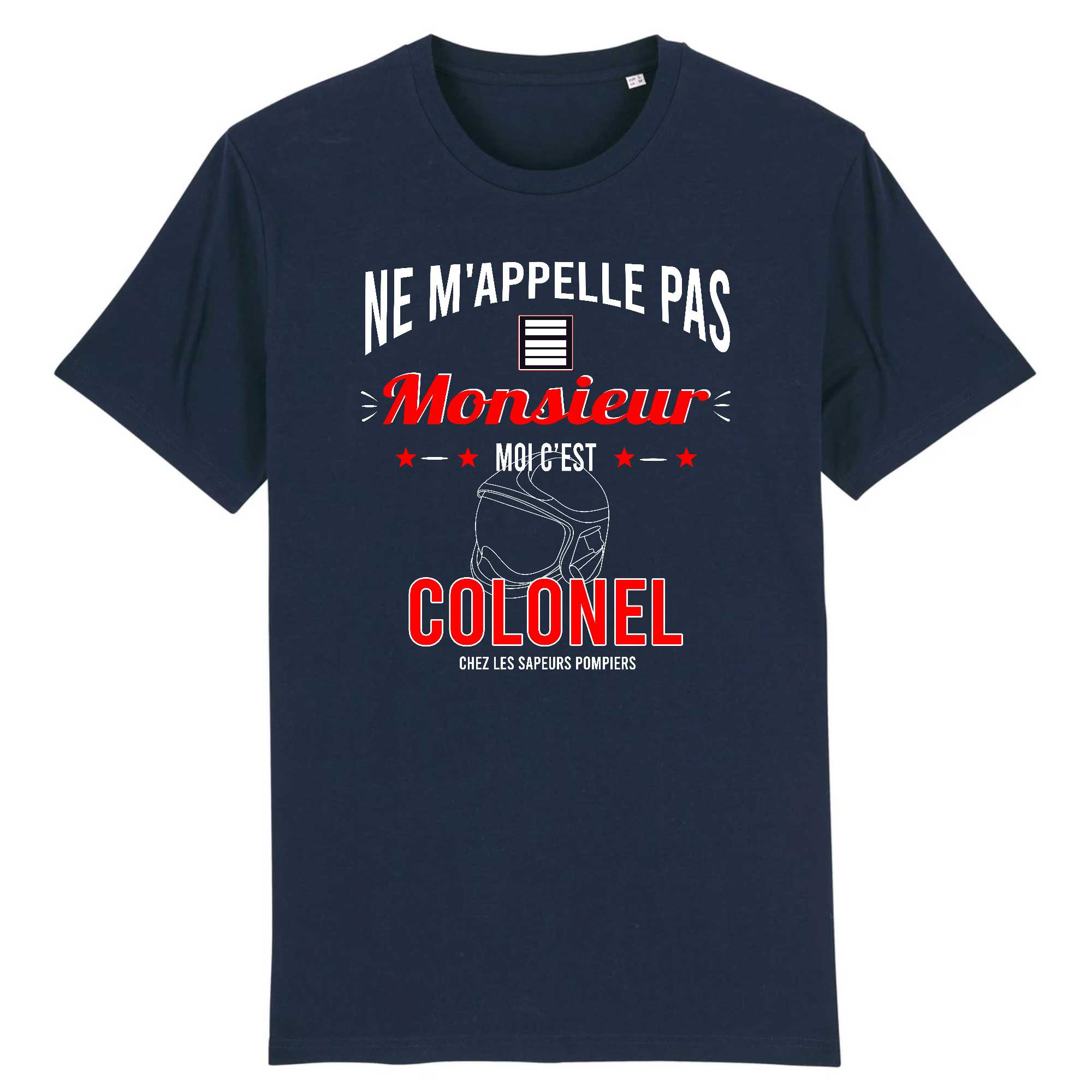 T-shirt Homme Pompier colonel