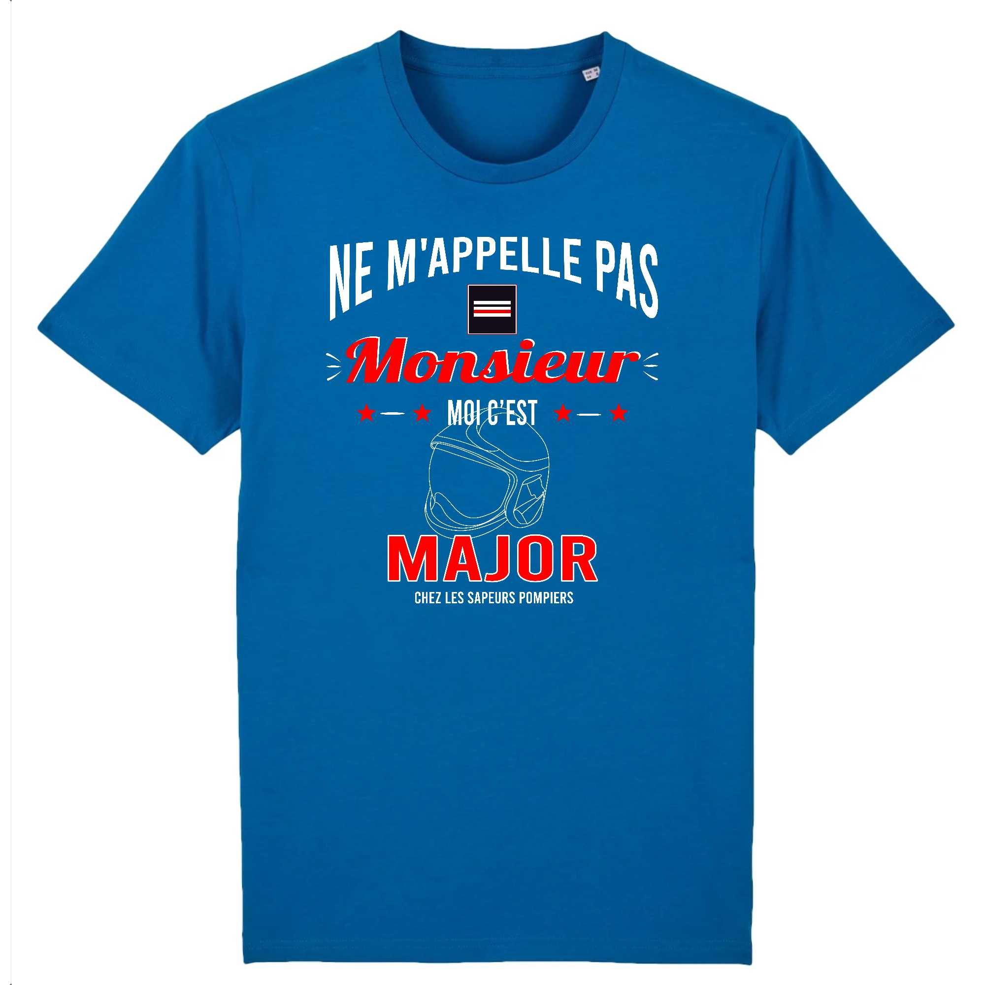 T-shirt Homme Pompier Major