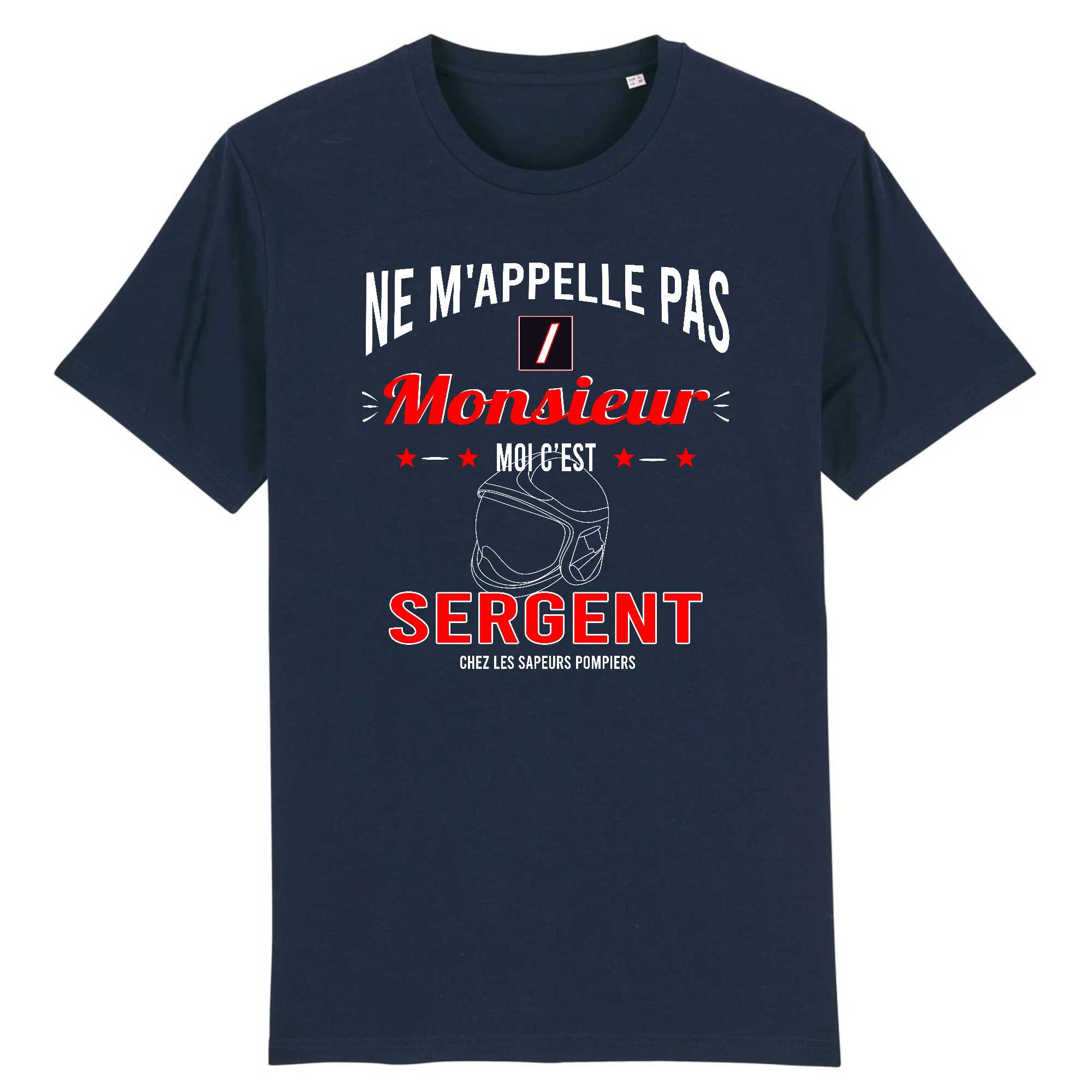 t-shirt Homme Pompier Sergent