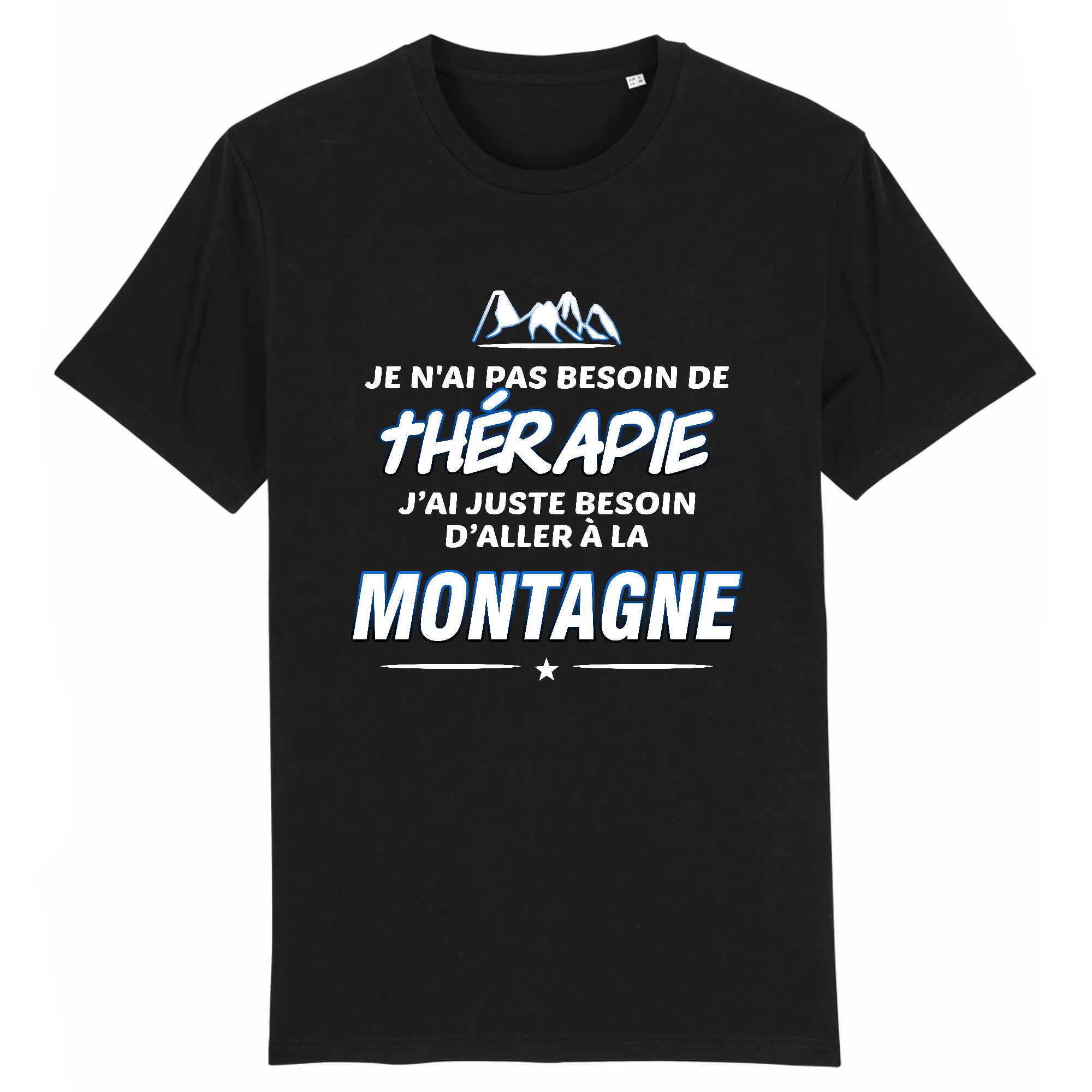 T-shirt Homme Thérapie et montagne