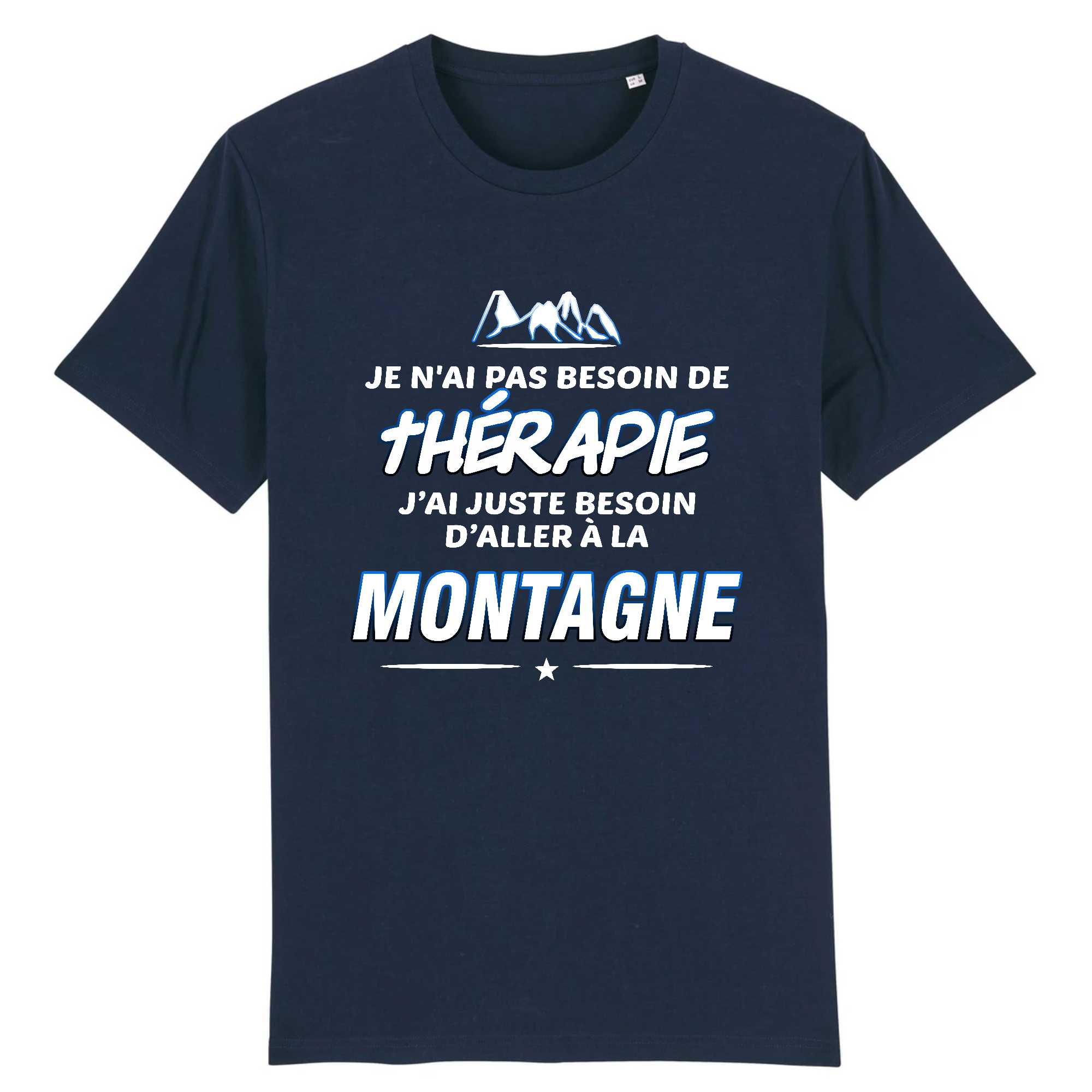 T-shirt Homme Thérapie et montagne