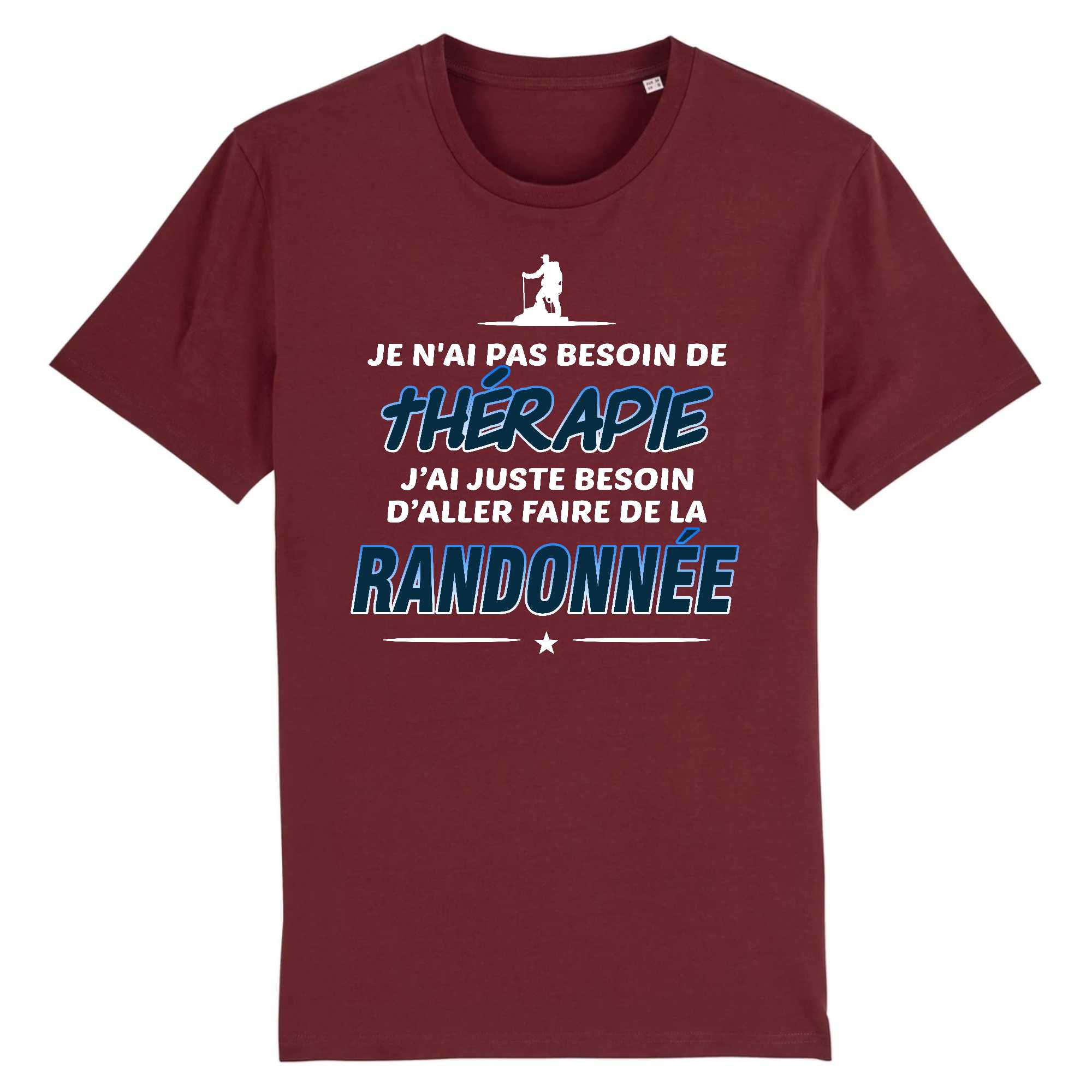 T-shirt Homme Thérapie et Randonnée