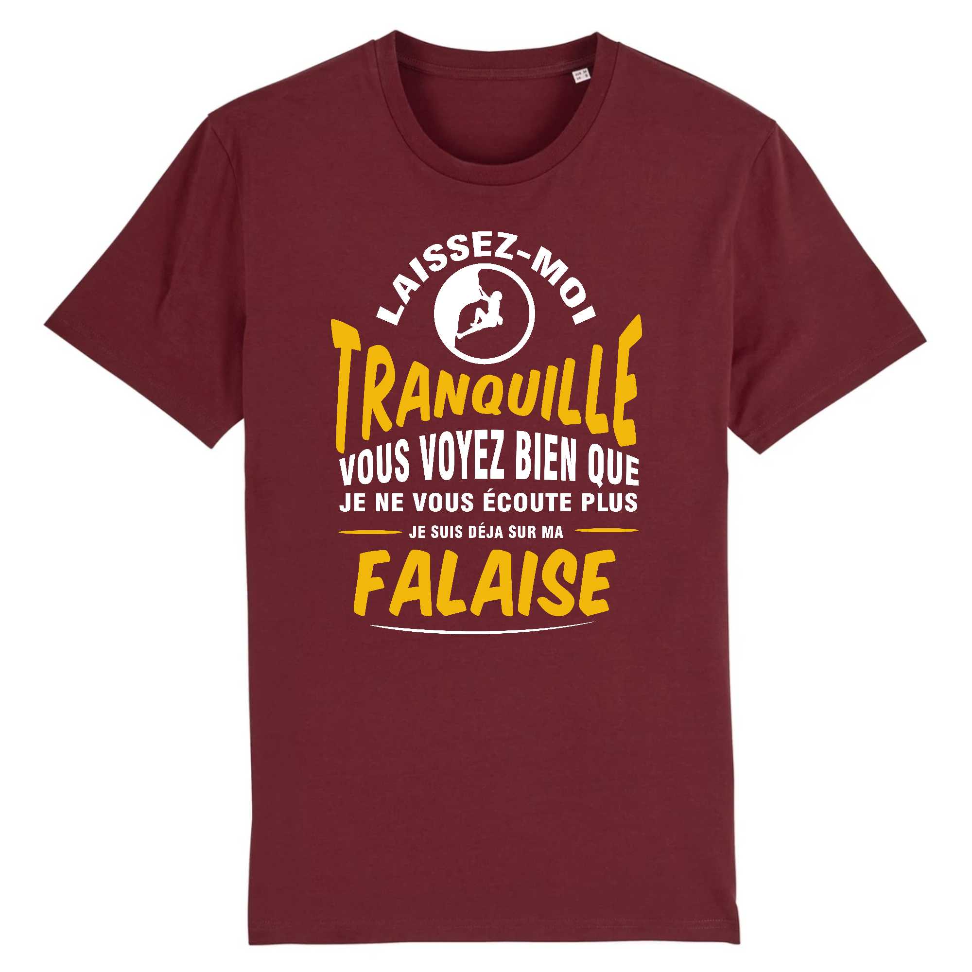 T-shirt Homme Tranquille en Falaise
