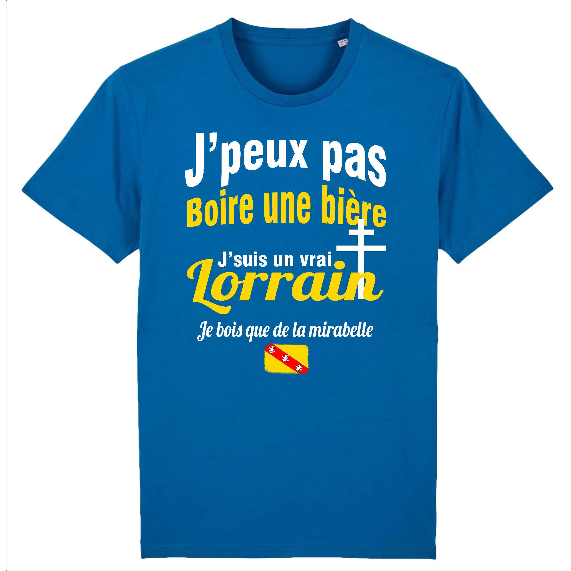 T-shirt Homme Un Lorrain boit que de la mirabelle