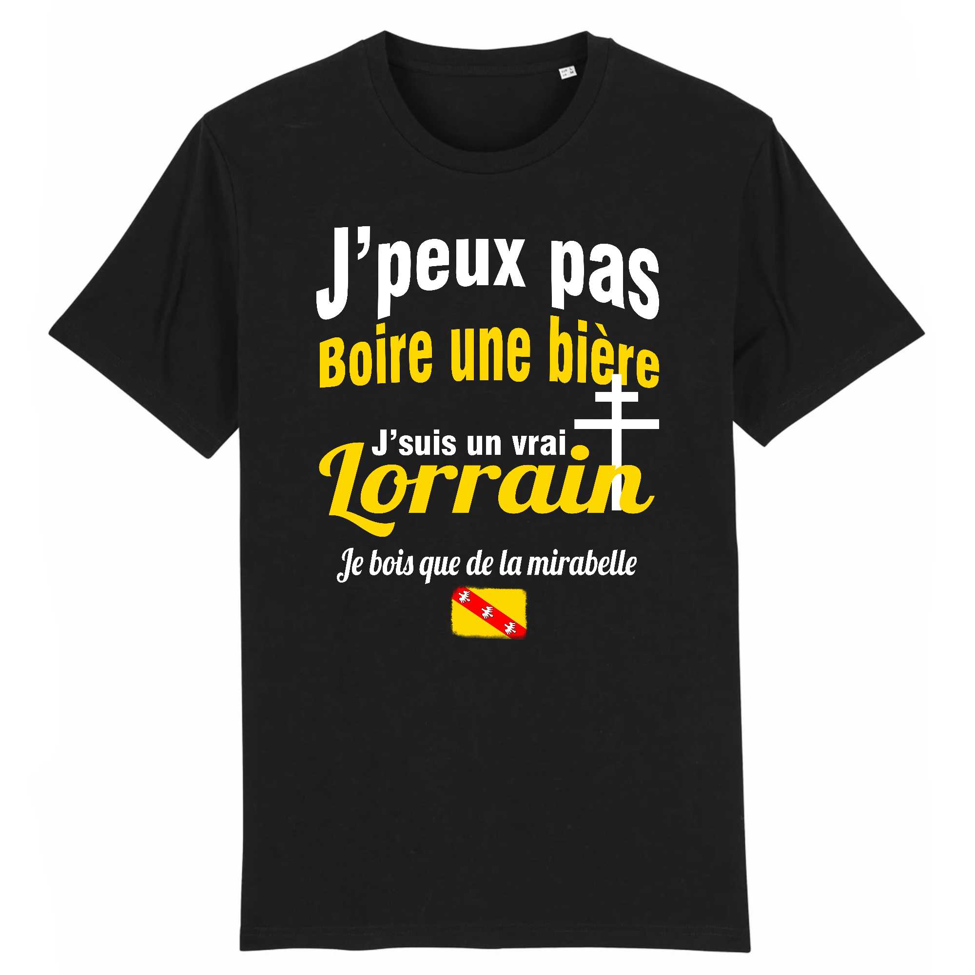 T-shirt Homme Un Lorrain boit que de la mirabelle