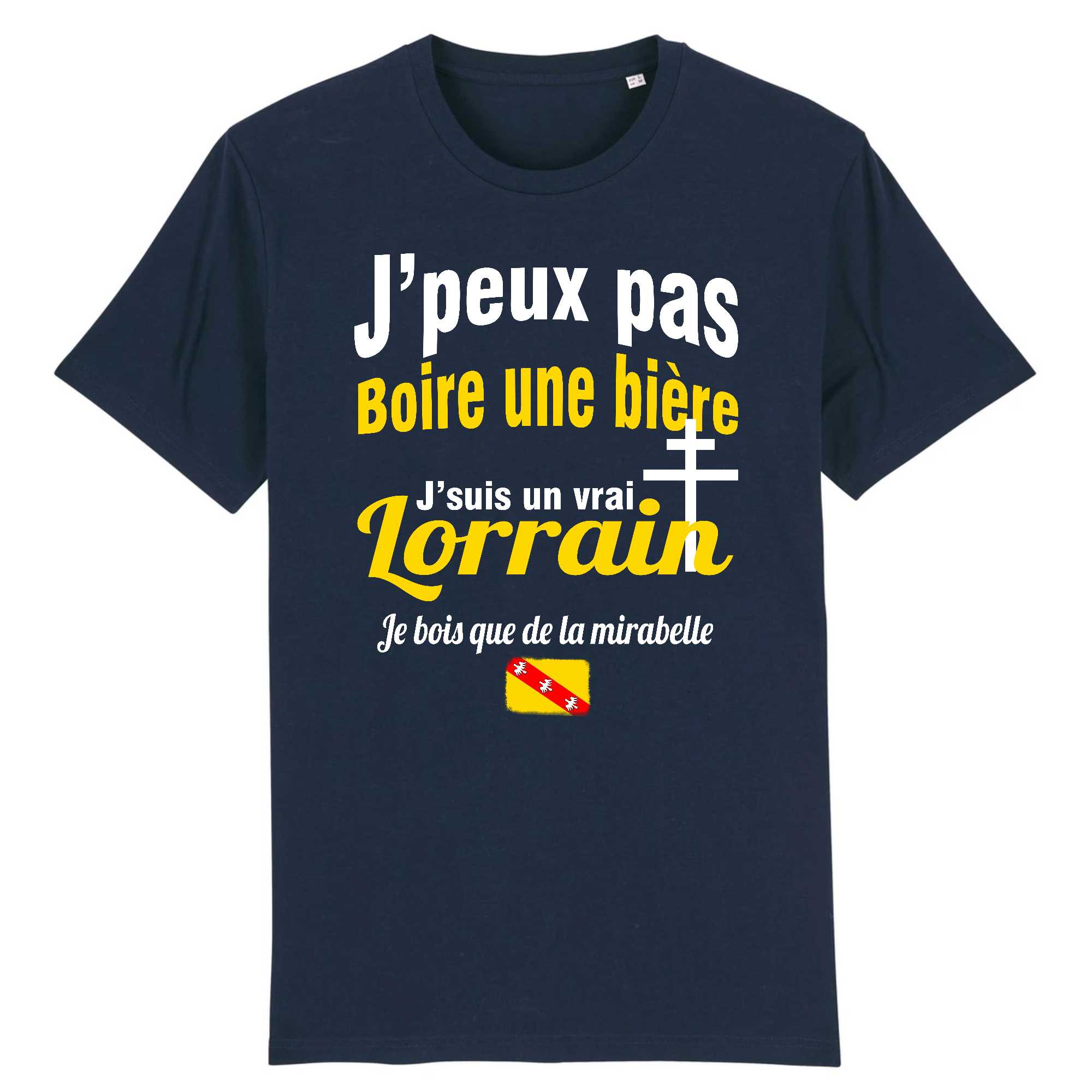 T-shirt Homme Un Lorrain boit que de la mirabelle