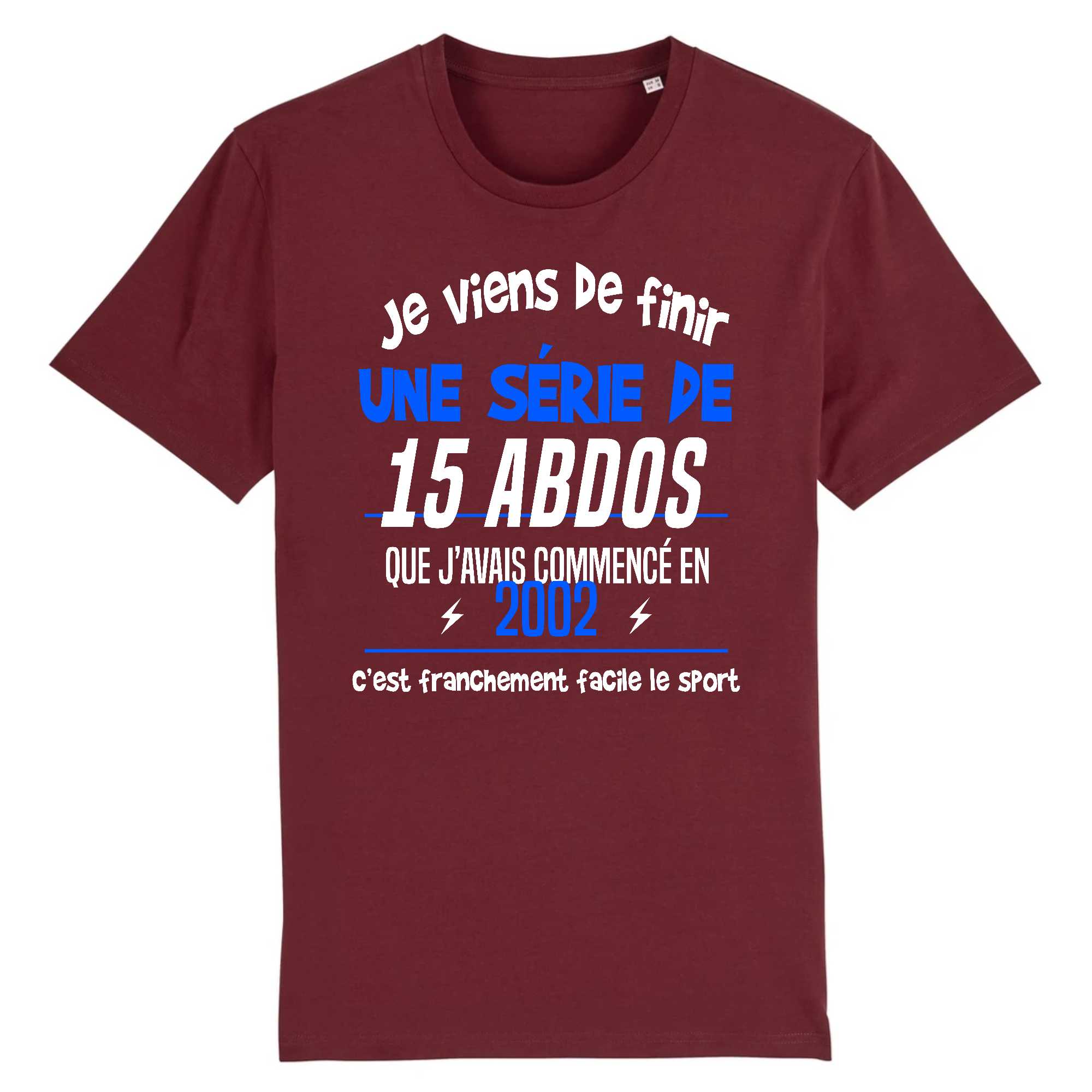 T-shirt Homme Une série de 15 abdos