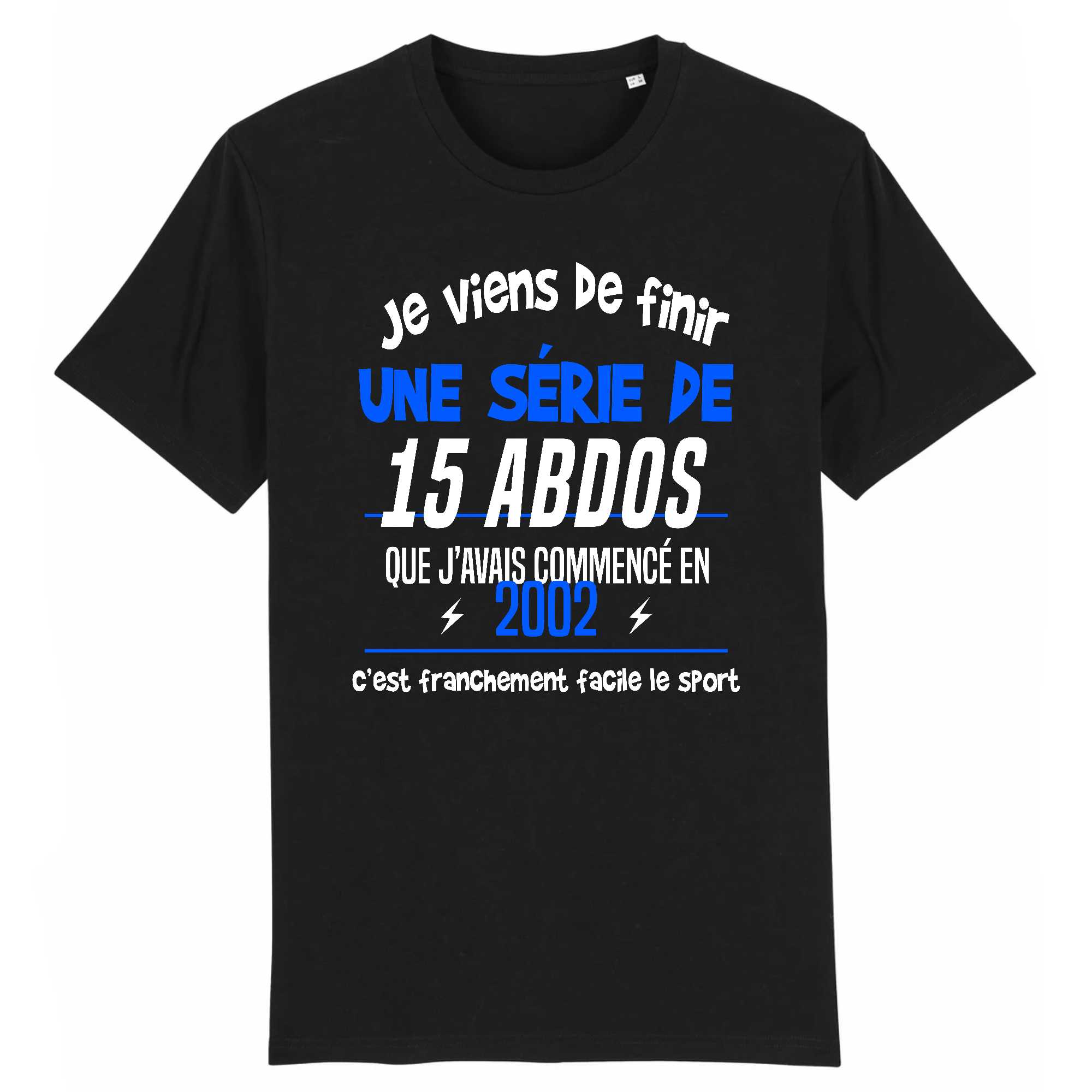 T-shirt Homme Une série de 15 abdos
