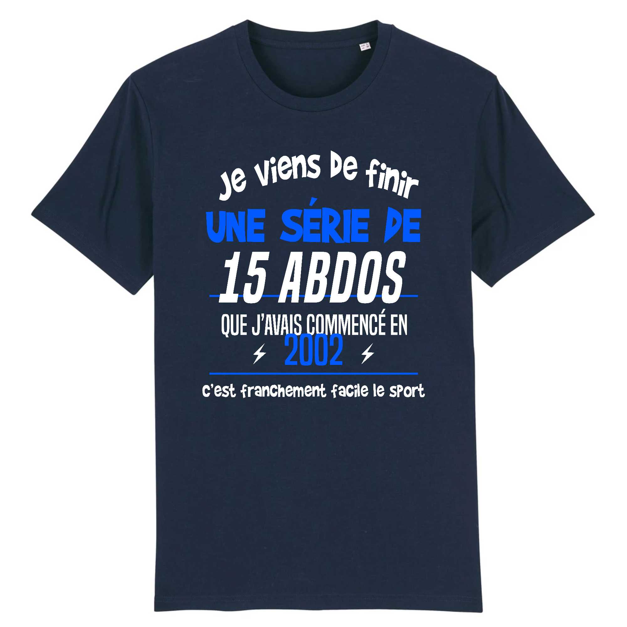 T-shirt Homme Une série de 15 abdos