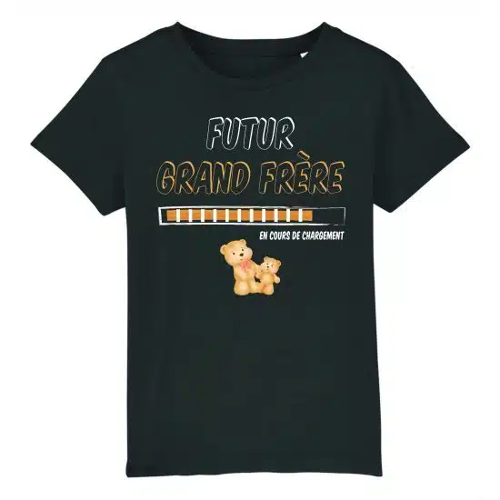 T-shirt "Futur Grand Frère 2026" - Cadeau Annonce Bébé Garçon - Humour Et Personnalisation