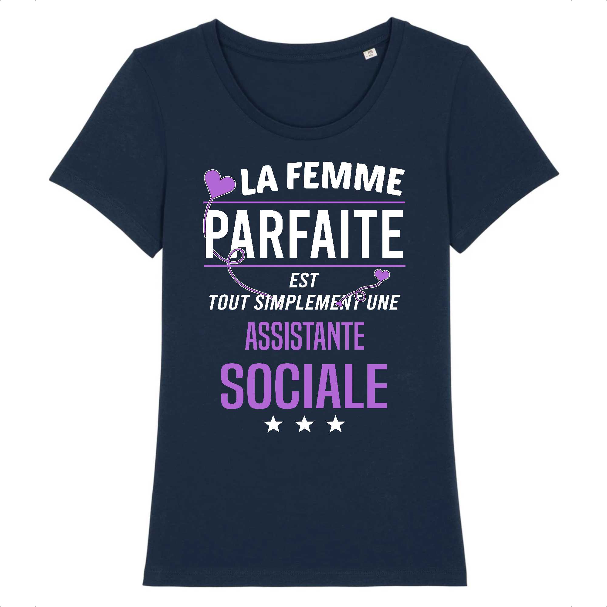 T-shirt Femme Assistante sociale parfaite