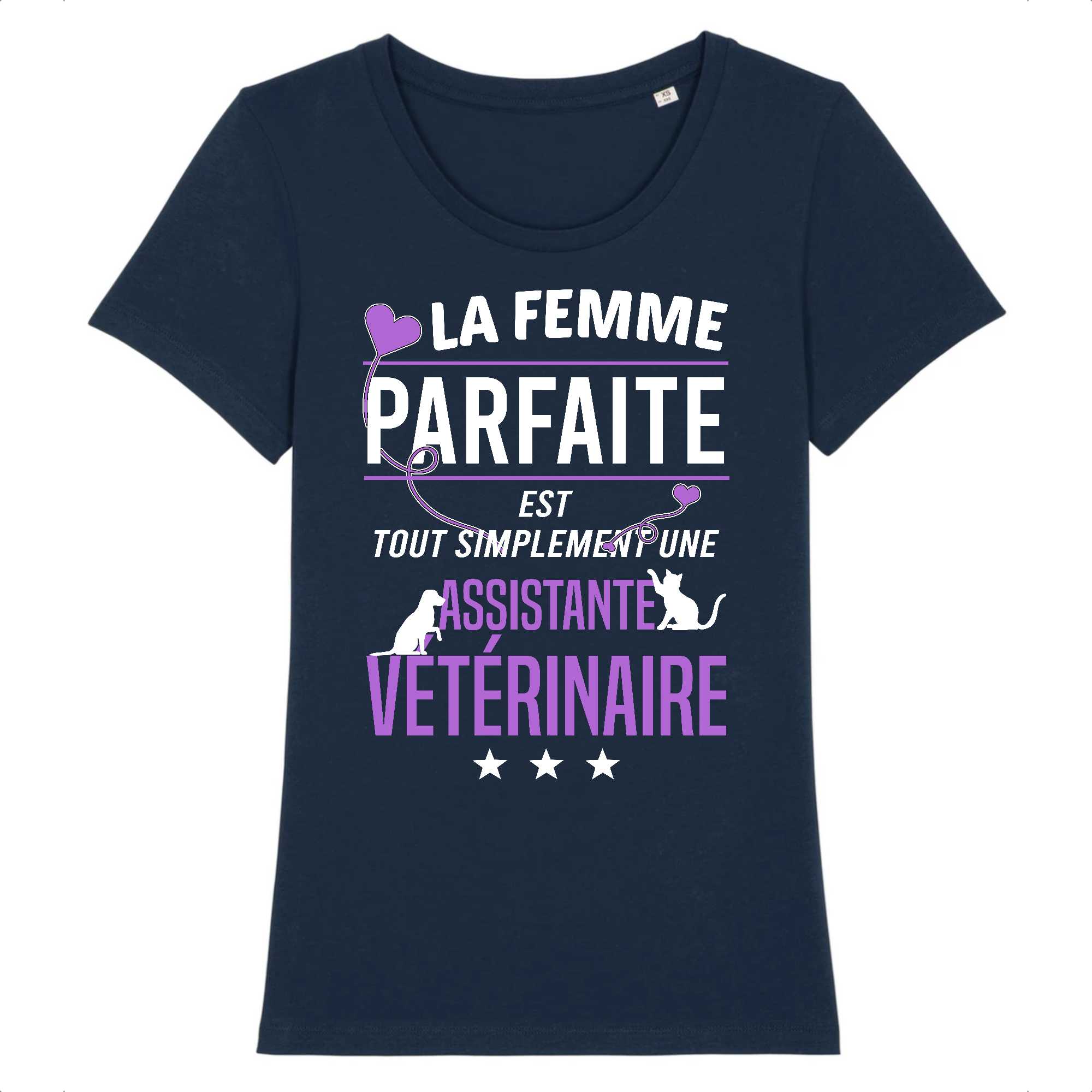t-shirt Femme Assistante vétérinaire parfaite