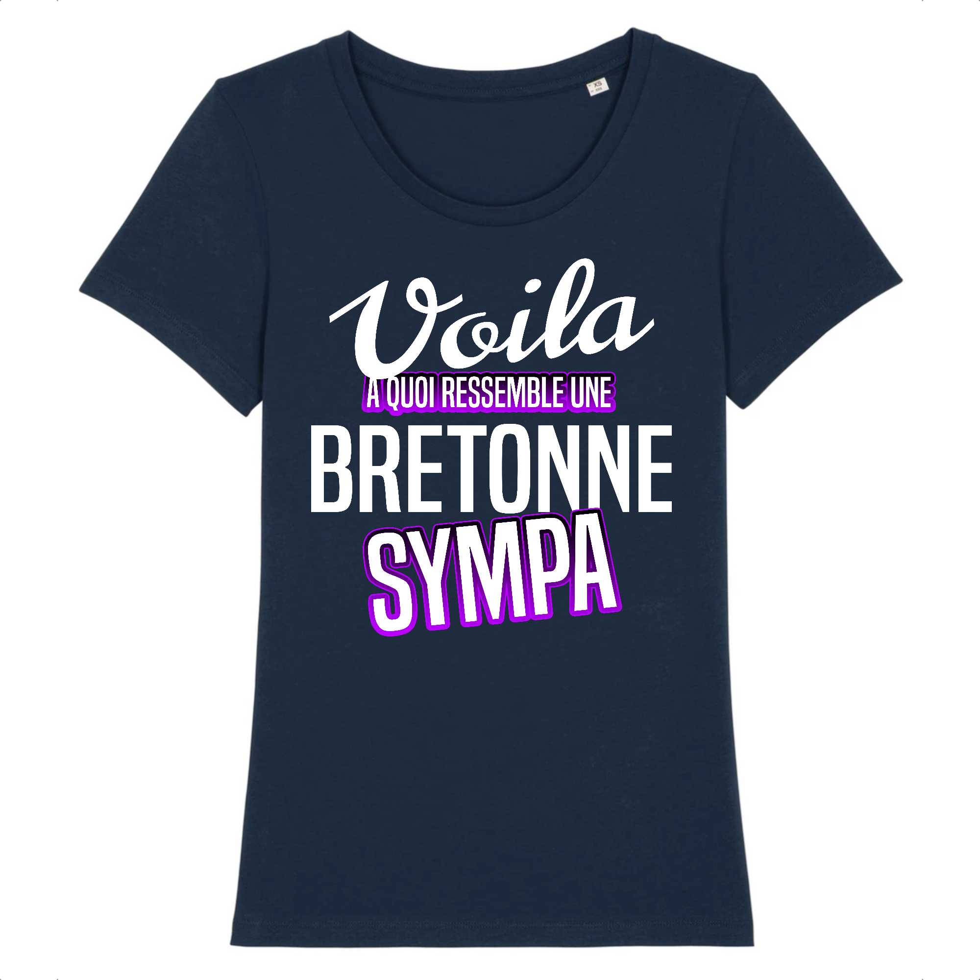 T-shirt Femme Bretonne sympa