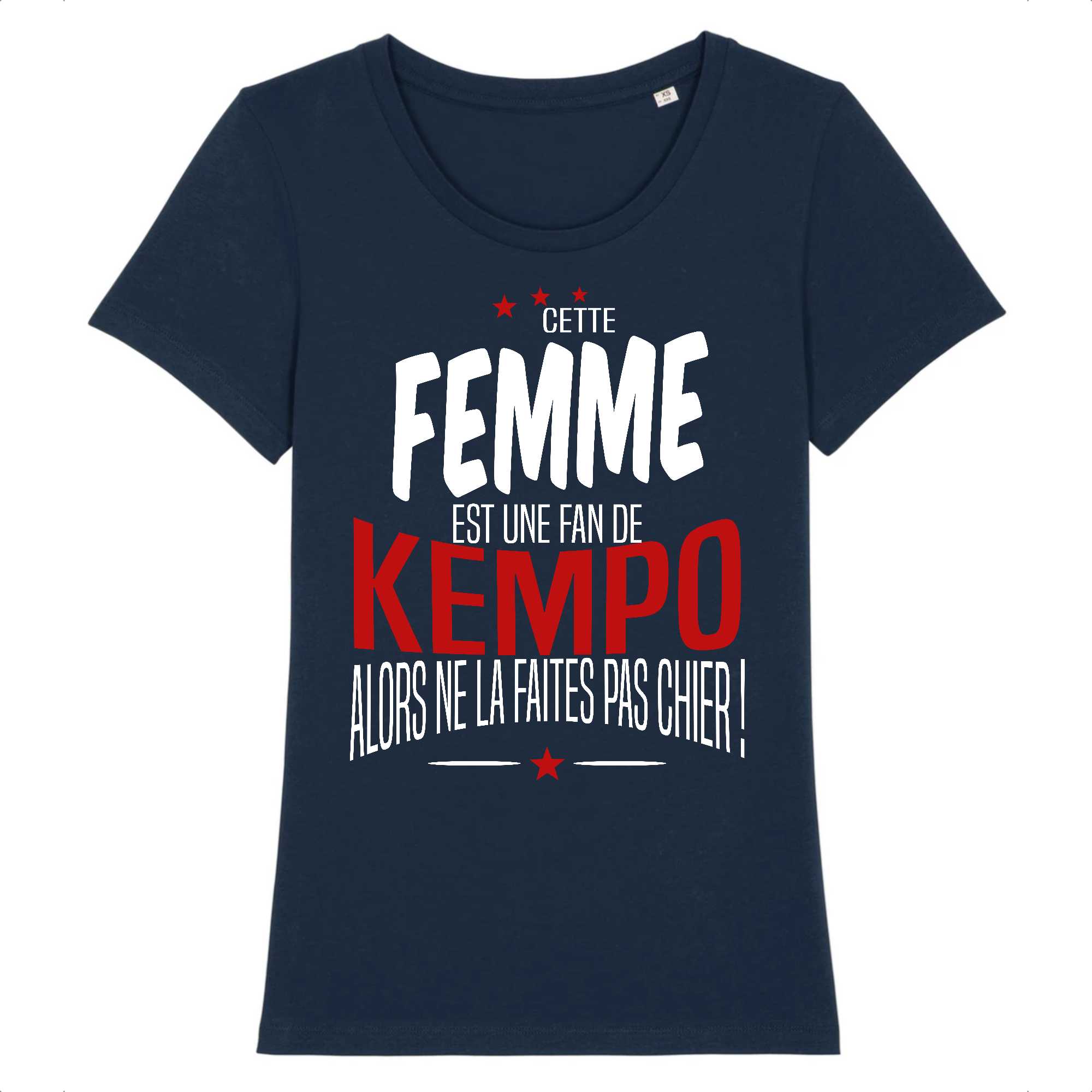 T-shirt Femme Catte femme est une fan de kempo